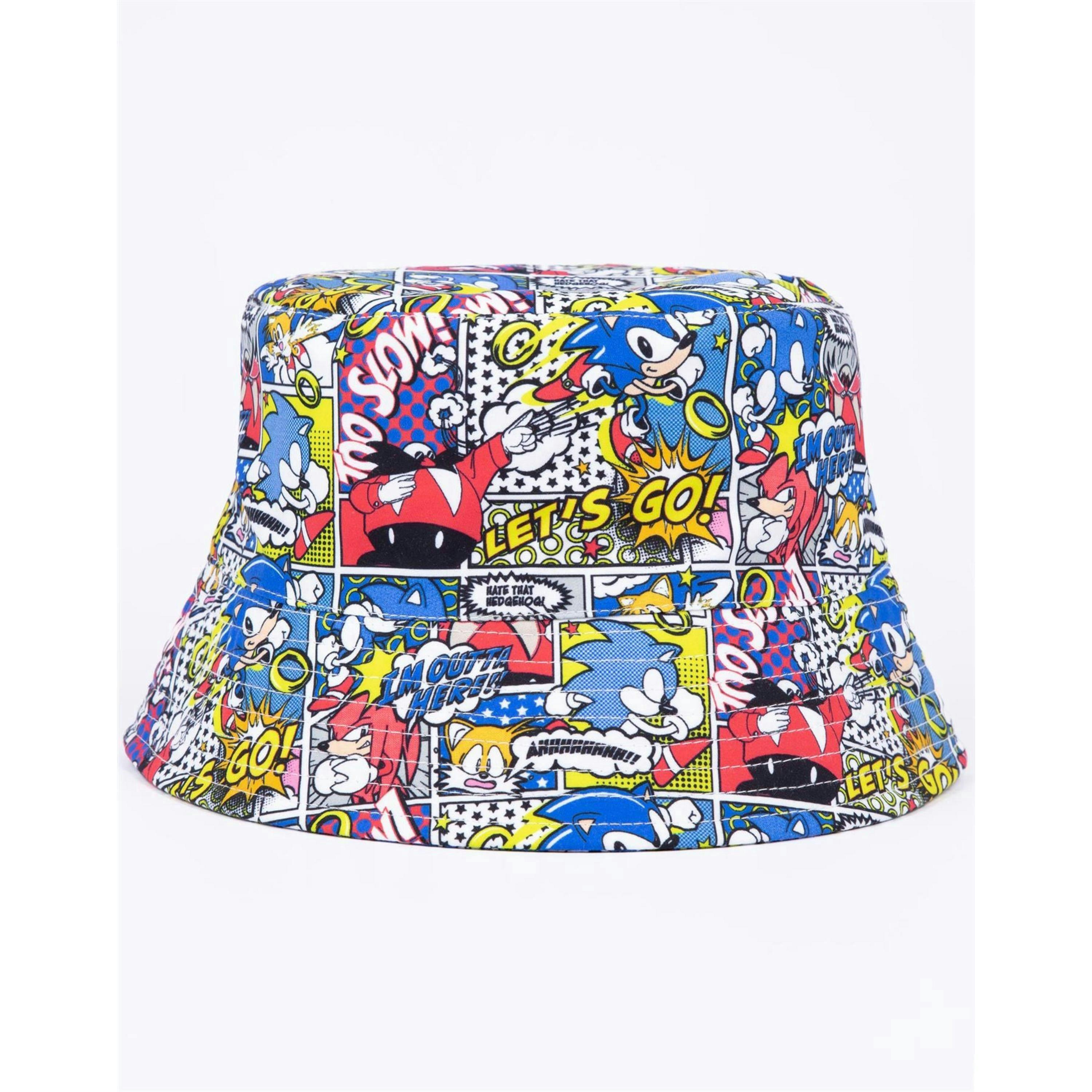 Sonic the Hedgehog Unisex Kids Multicoloured Bucket Hat (One Size) by Vanilla Underground , view 3 of 6