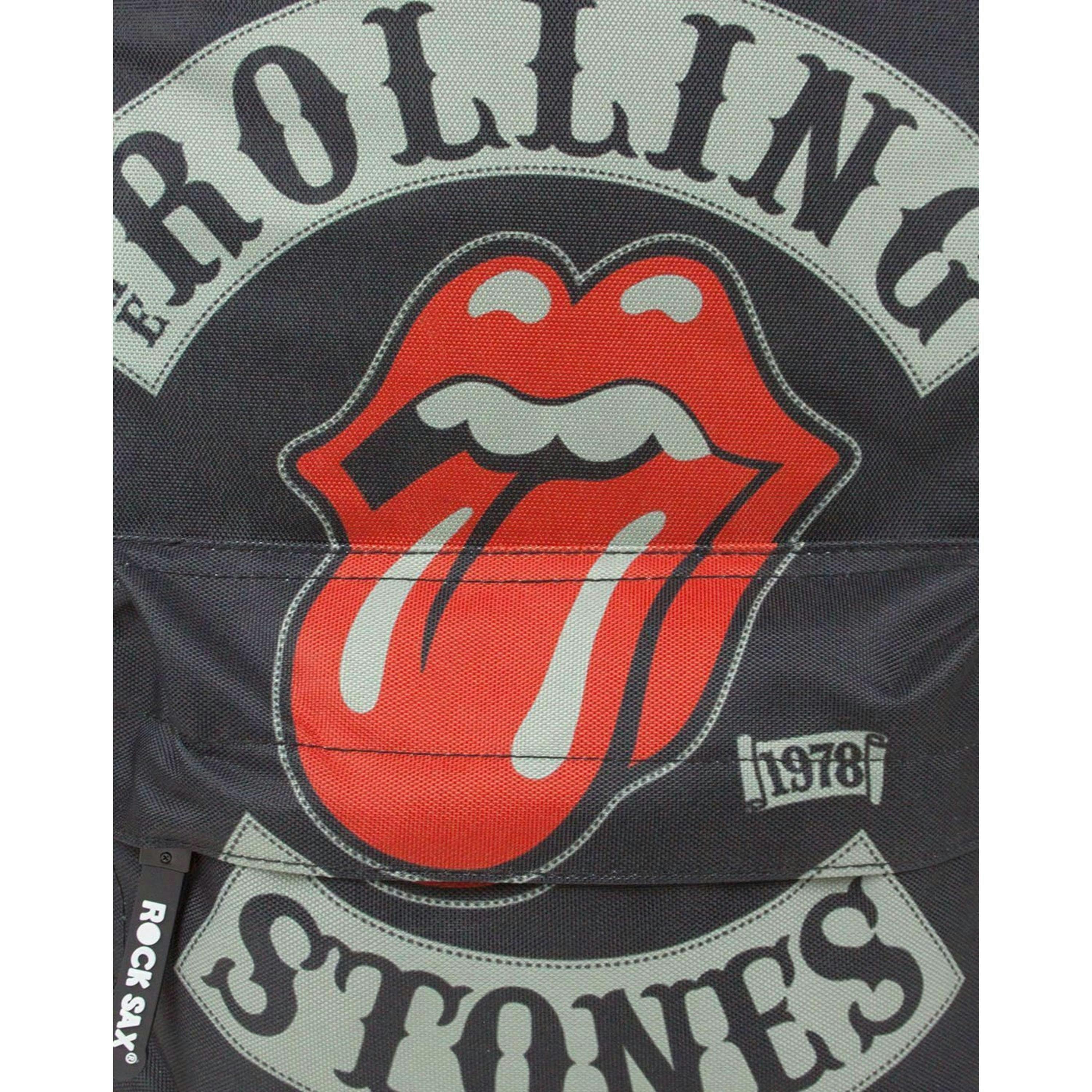 Rock Sax Unisex Black Rolling Stones Backpack (One Size) by Vanilla Underground , view 4 of 6