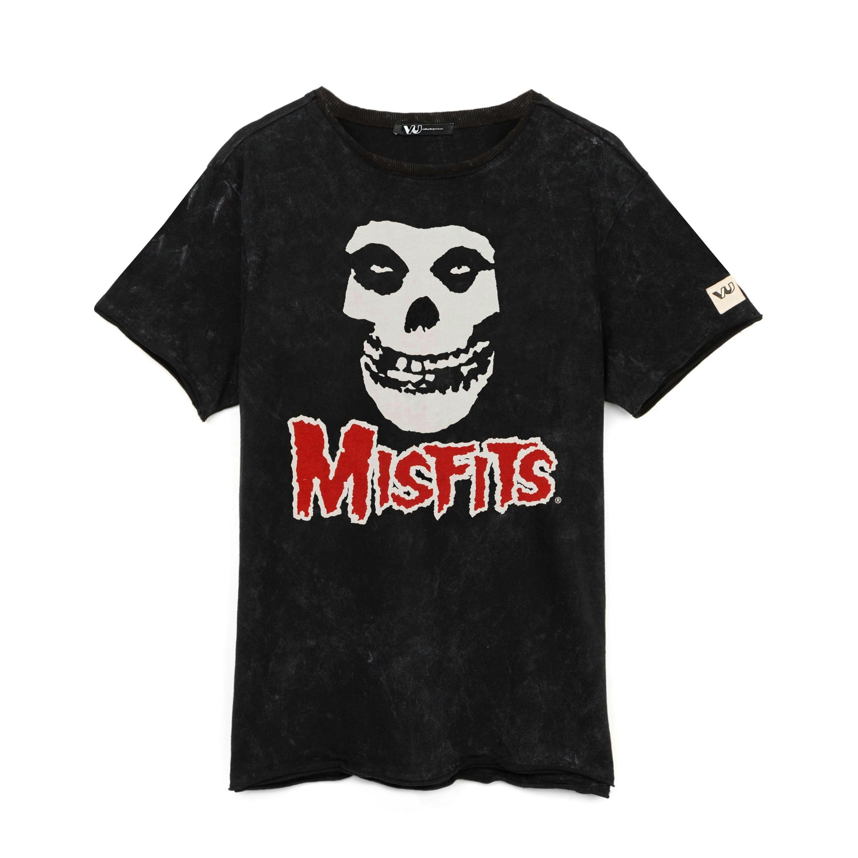 Misfits Mens Black Band Logo Short Sleeved T-Shirt by Vanilla Underground , view 1 of 5