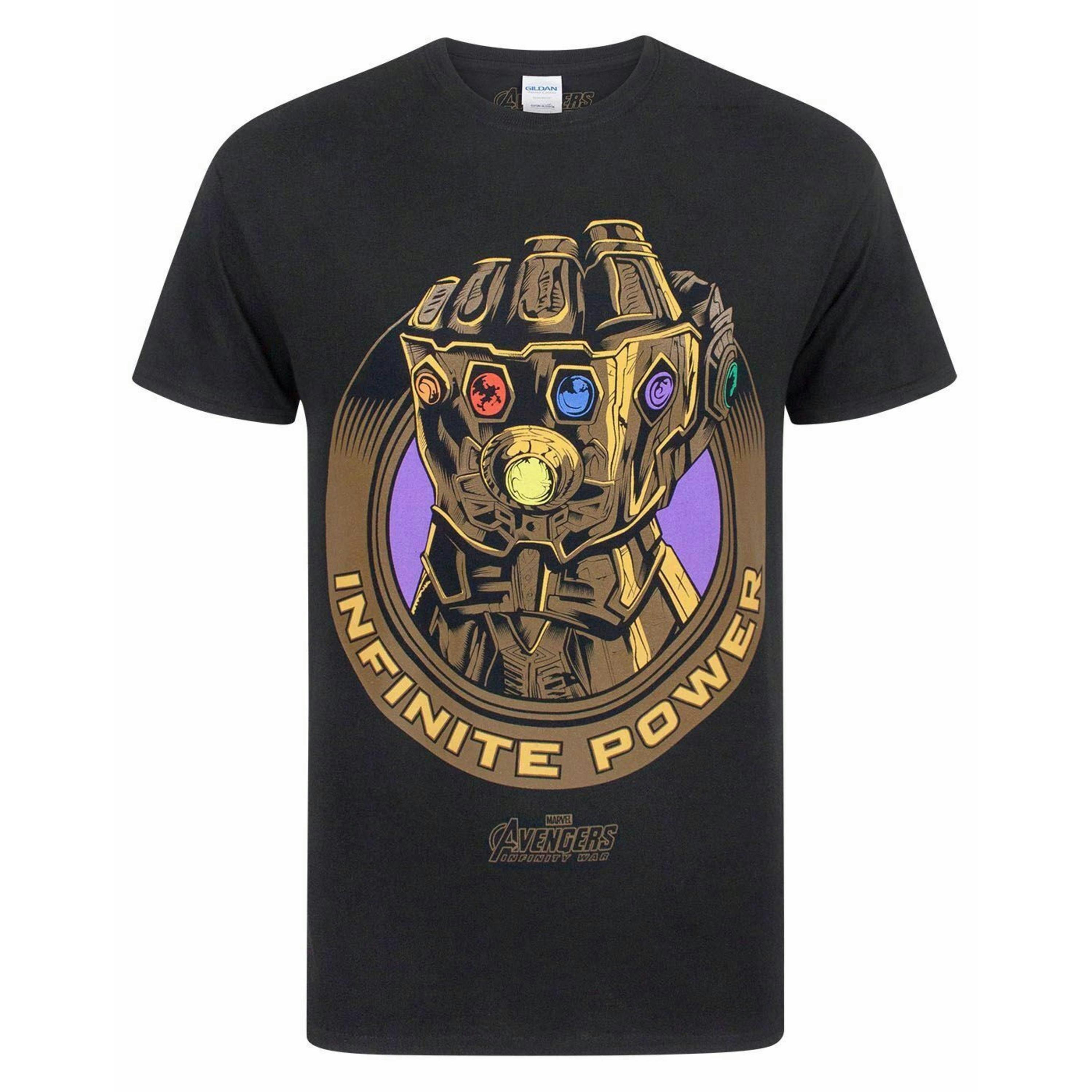 Marvel Mens Black Thanos Short Sleeved T-Shirt by Vanilla Underground , view 1 of 5