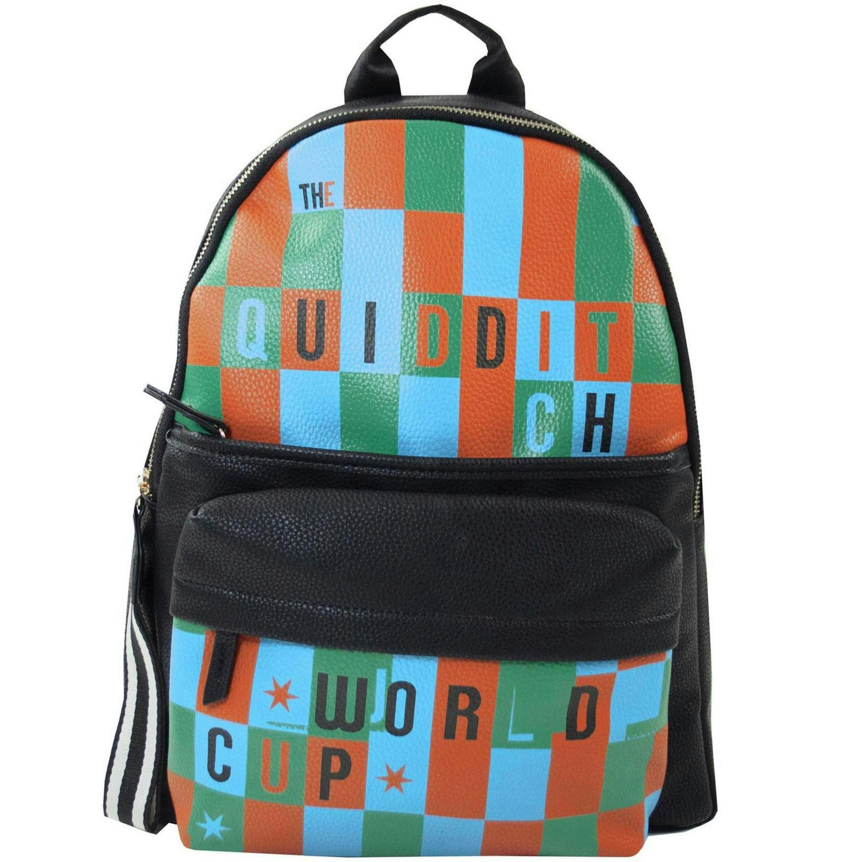 Danielle Nicole Womens Black Quidditch World Cup Text Backpack (One Size) by Vanilla Underground , view 1 of 3