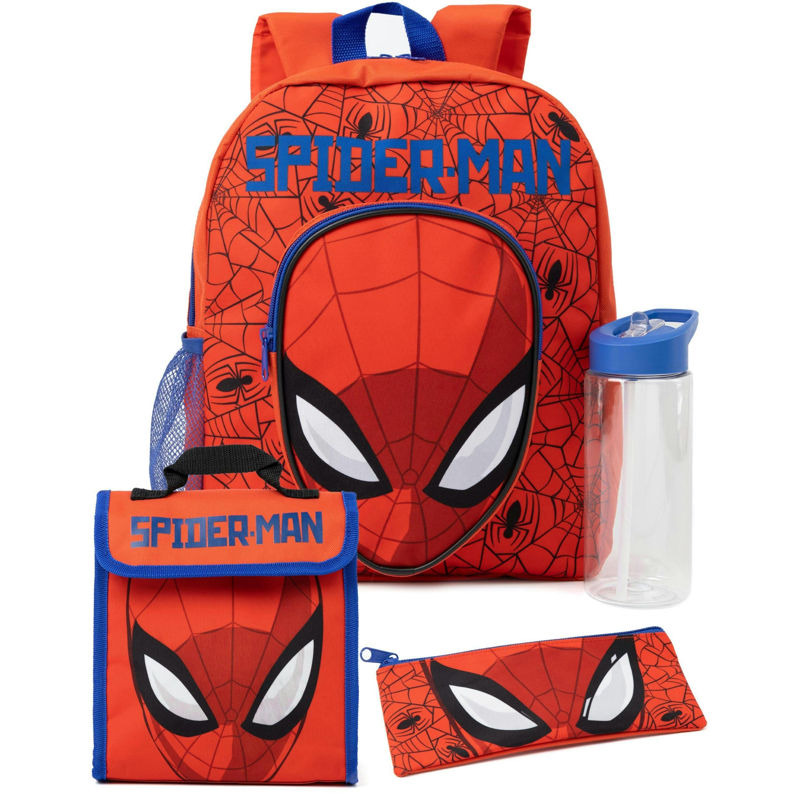 Marvel Unisex Kids Red 4 Piece Backpack Set (One Size) by Vanilla Underground , view 1 of 6