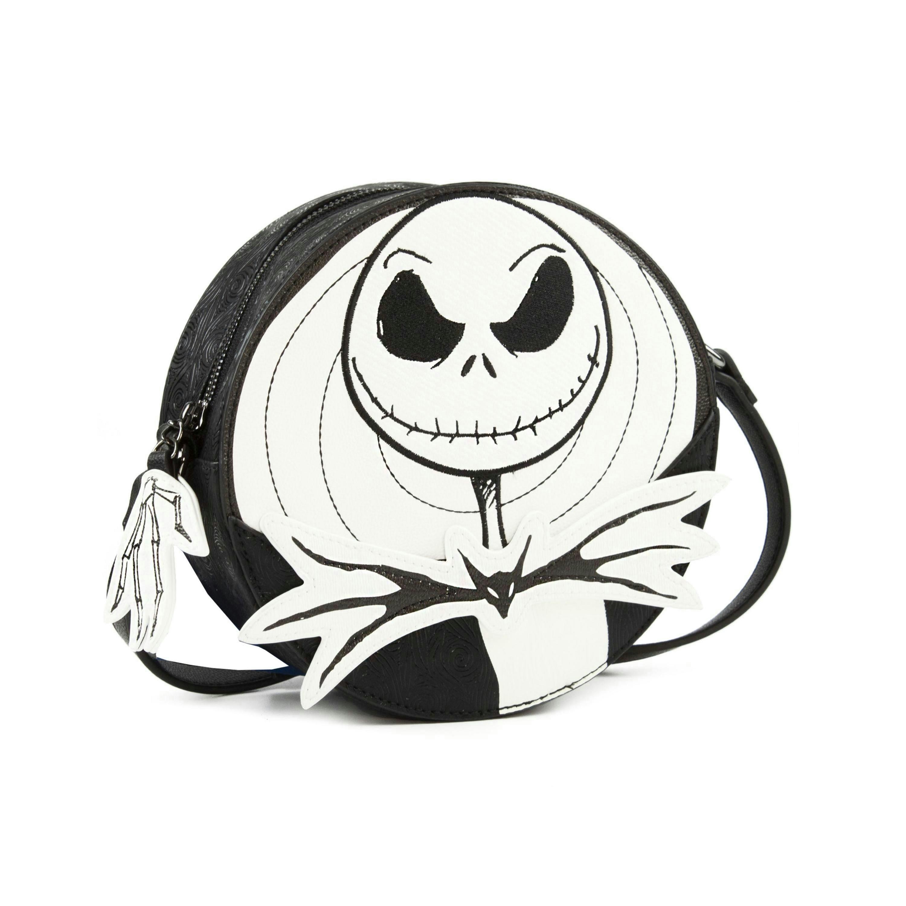 Danielle Nicole The Nightmare Before Christmas Womens White Jack Skellington Cross Body Bag (One Size) by Vanilla Underground , view 1 of 4