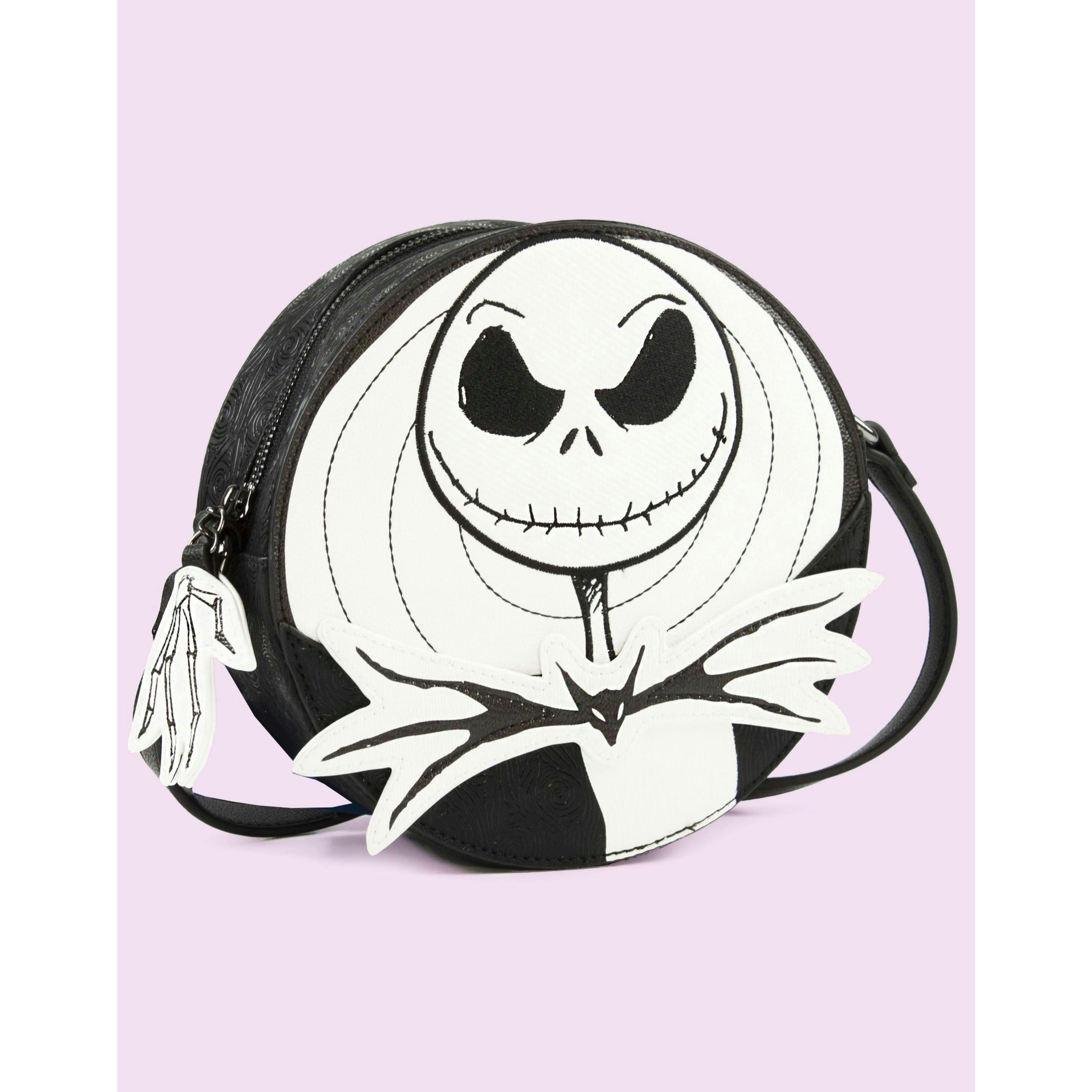 Danielle Nicole The Nightmare Before Christmas Womens White Jack Skellington Cross Body Bag (One Size) by Vanilla Underground , view 2 of 4