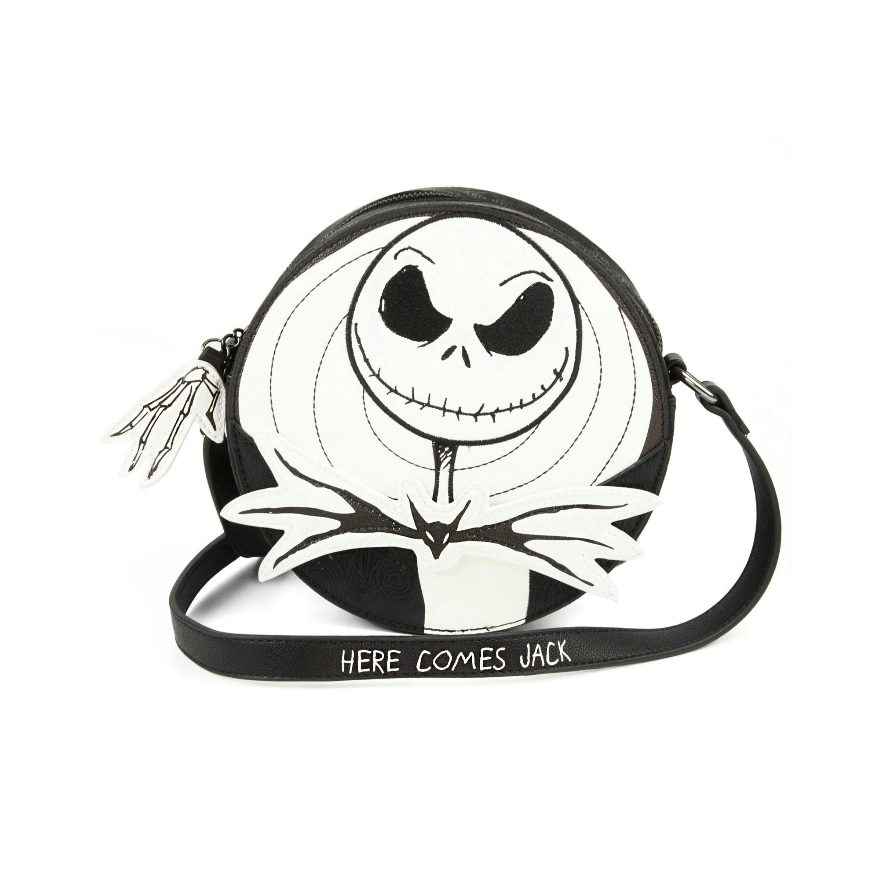 Danielle Nicole The Nightmare Before Christmas Womens White Jack Skellington Cross Body Bag (One Size) by Vanilla Underground , view 4 of 4