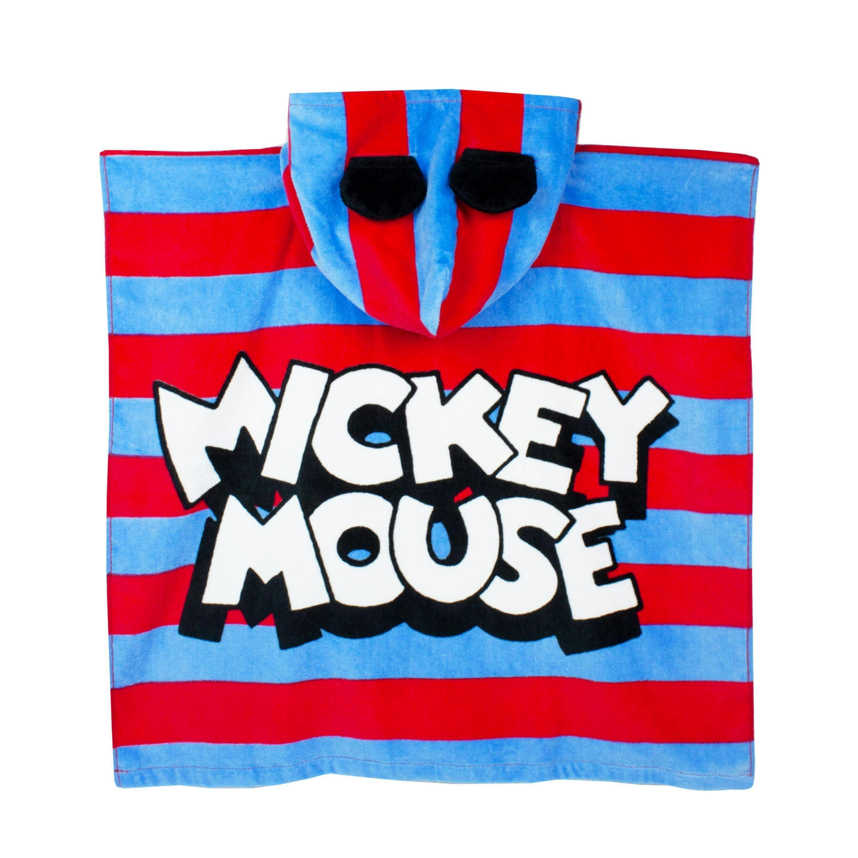 Disney Unisex Kids Red Mickey Mouse Poncho Towel (One Size) by Vanilla Underground , view 2 of 5