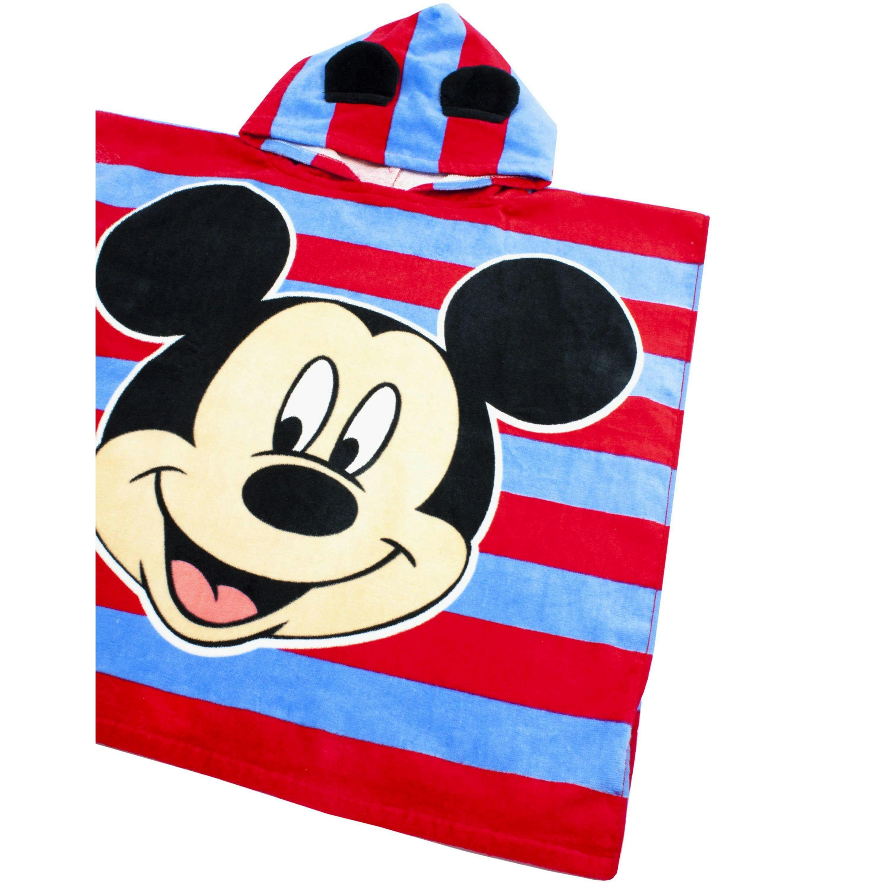 Disney Unisex Kids Red Mickey Mouse Poncho Towel (One Size) by Vanilla Underground , view 3 of 5