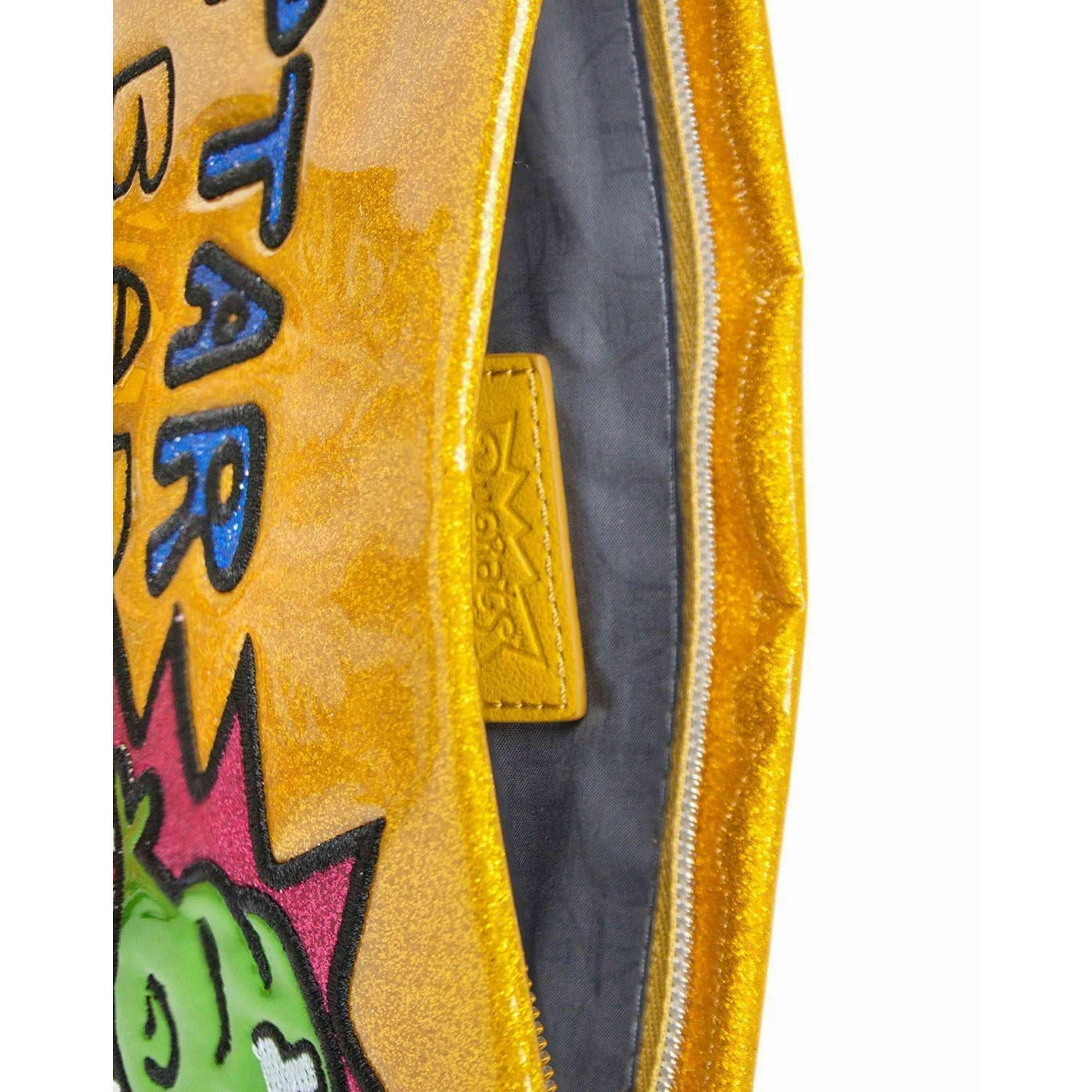 Danielle Nicole Womens Yellow Rugrats Clutch Bag (One Size) by Vanilla Underground , view 4 of 5