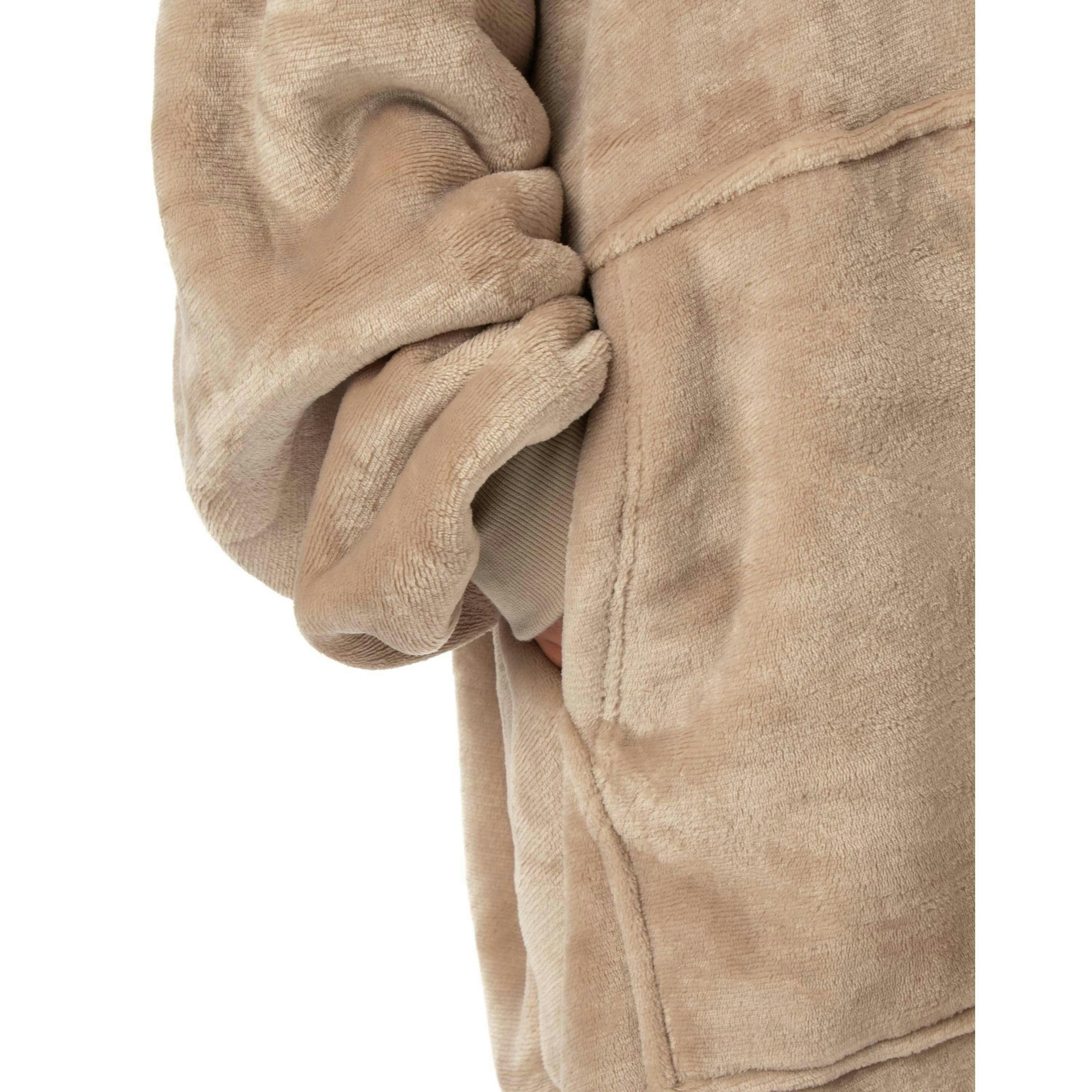 Pusheen Womens Brown Character Face Blanket Hoodie (One Size) by Vanilla Underground , view 5 of 6