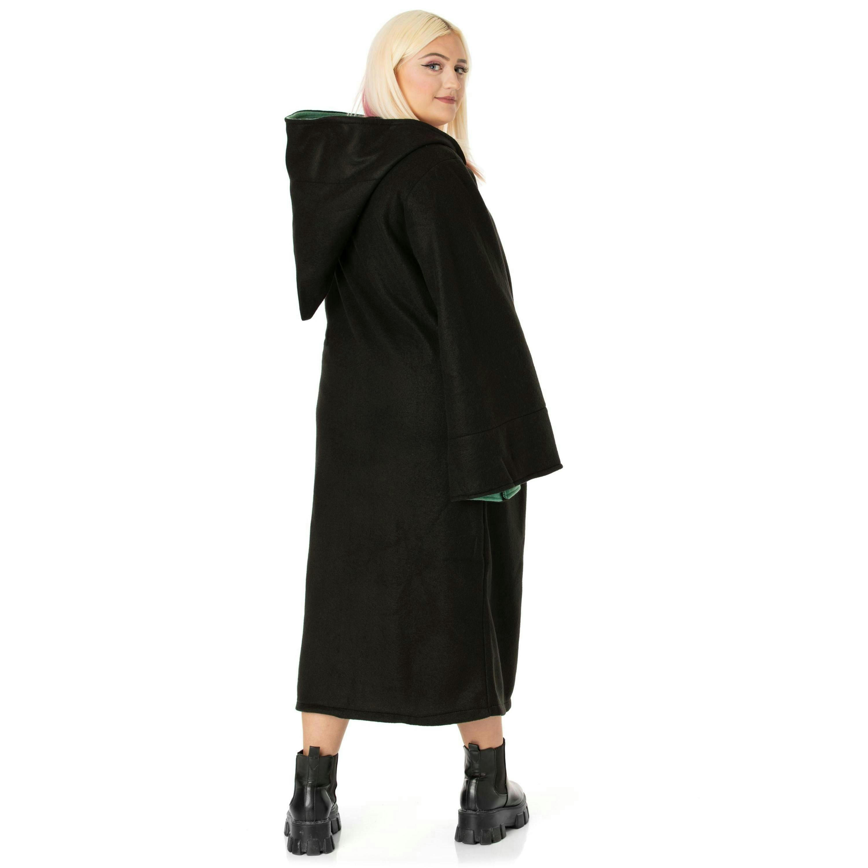 Harry Potter Unisex Black Gryffindor, Slytherin, Hufflepuff, Ravenclaw Gown (One Size) by Vanilla Underground , view 2 of 6