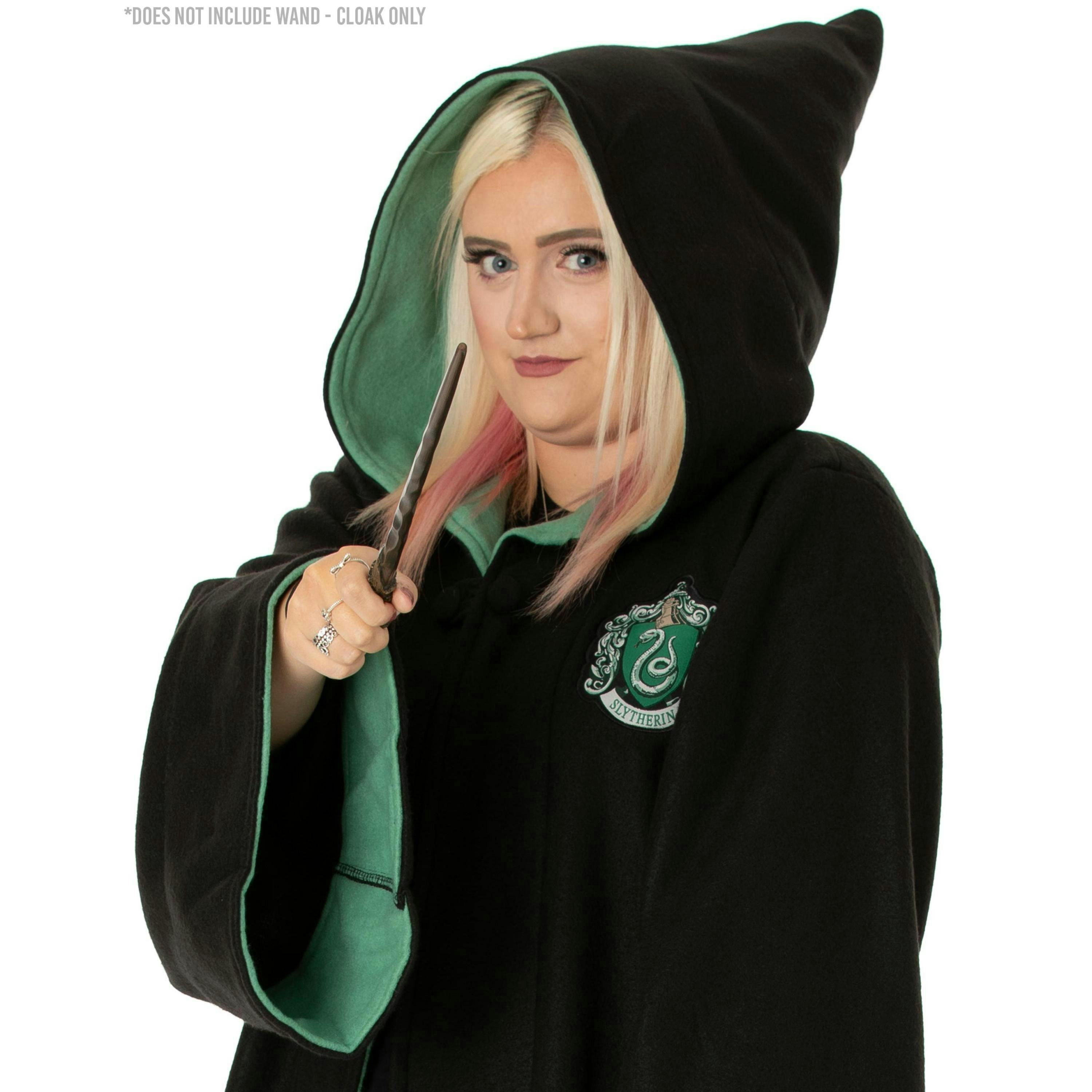 Harry Potter Unisex Black Gryffindor, Slytherin, Hufflepuff, Ravenclaw Gown (One Size) by Vanilla Underground , view 3 of 6