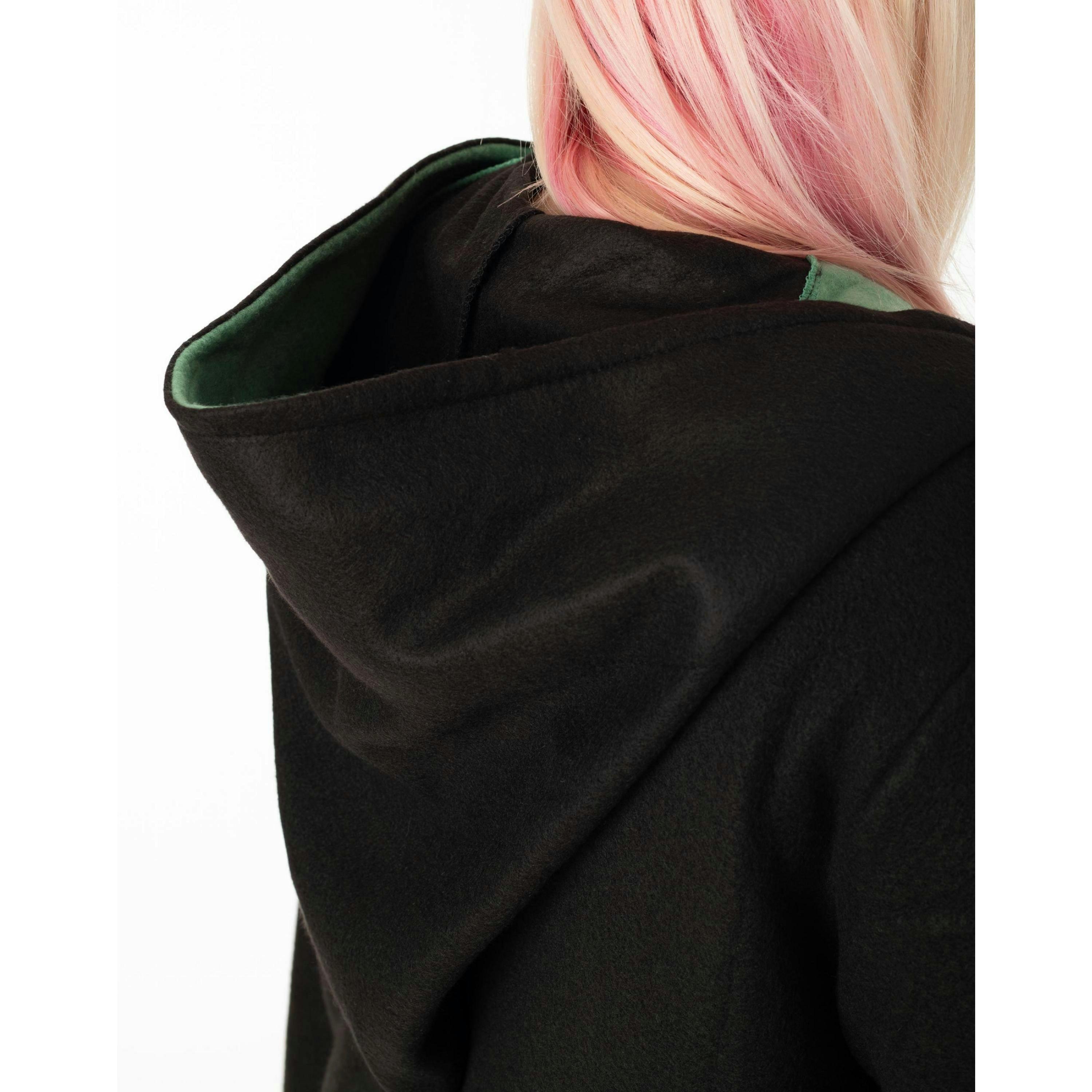 Harry Potter Unisex Black Gryffindor, Slytherin, Hufflepuff, Ravenclaw Gown (One Size) by Vanilla Underground , view 5 of 6