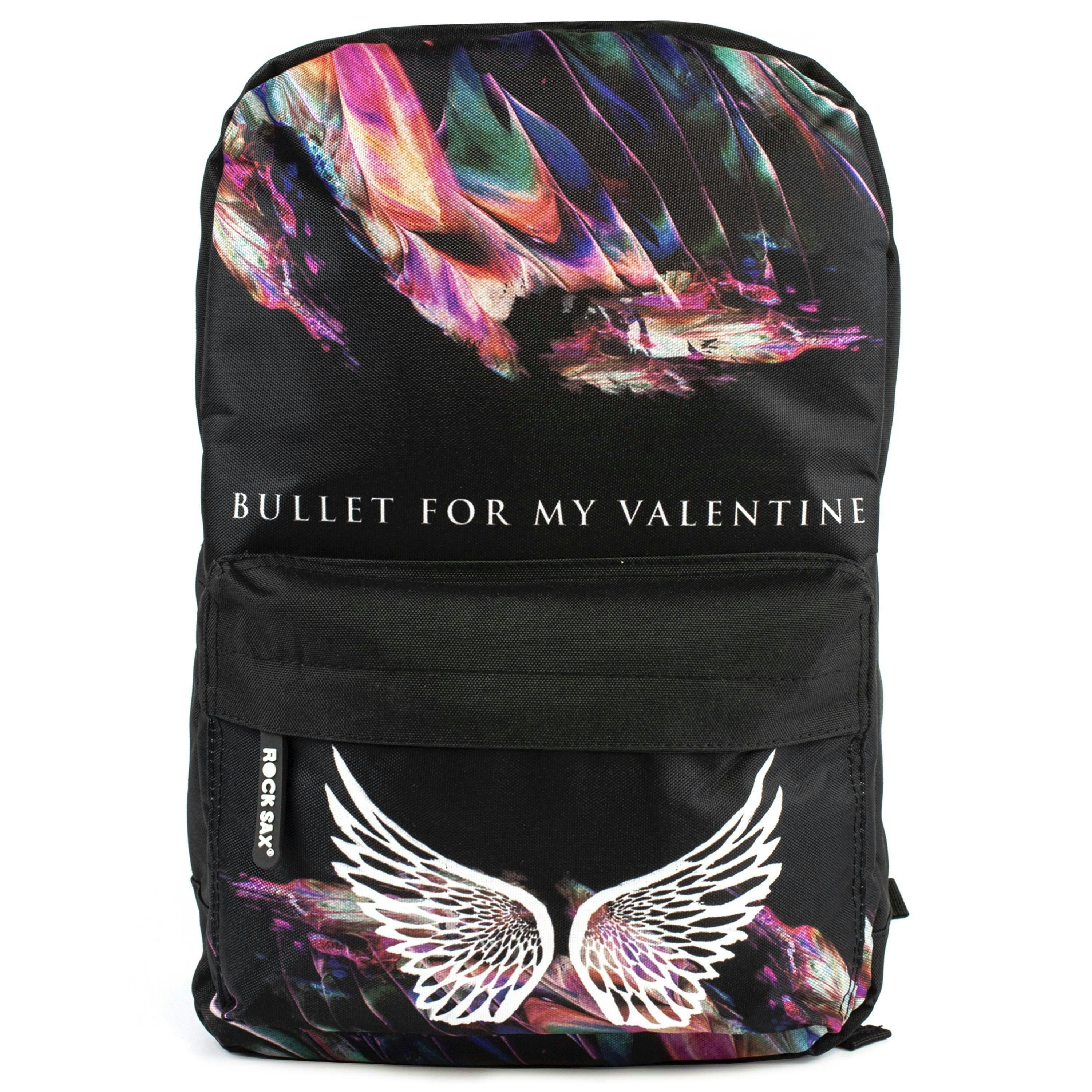 Rock Sax Unisex Black Bullet For My Valentine Backpack (One Size) by Vanilla Underground , view 1 of 3