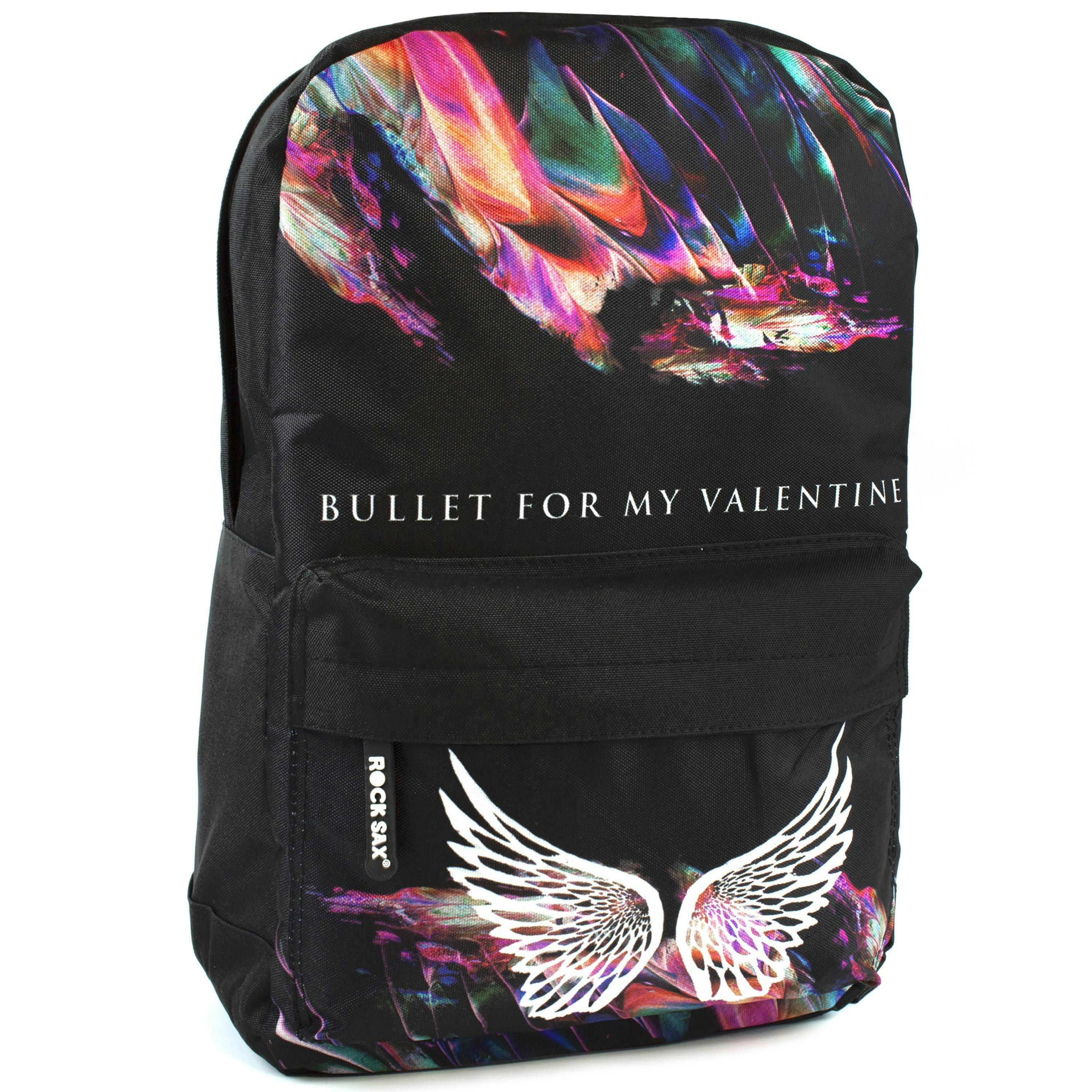 Rock Sax Unisex Black Bullet For My Valentine Backpack (One Size) by Vanilla Underground , view 2 of 3