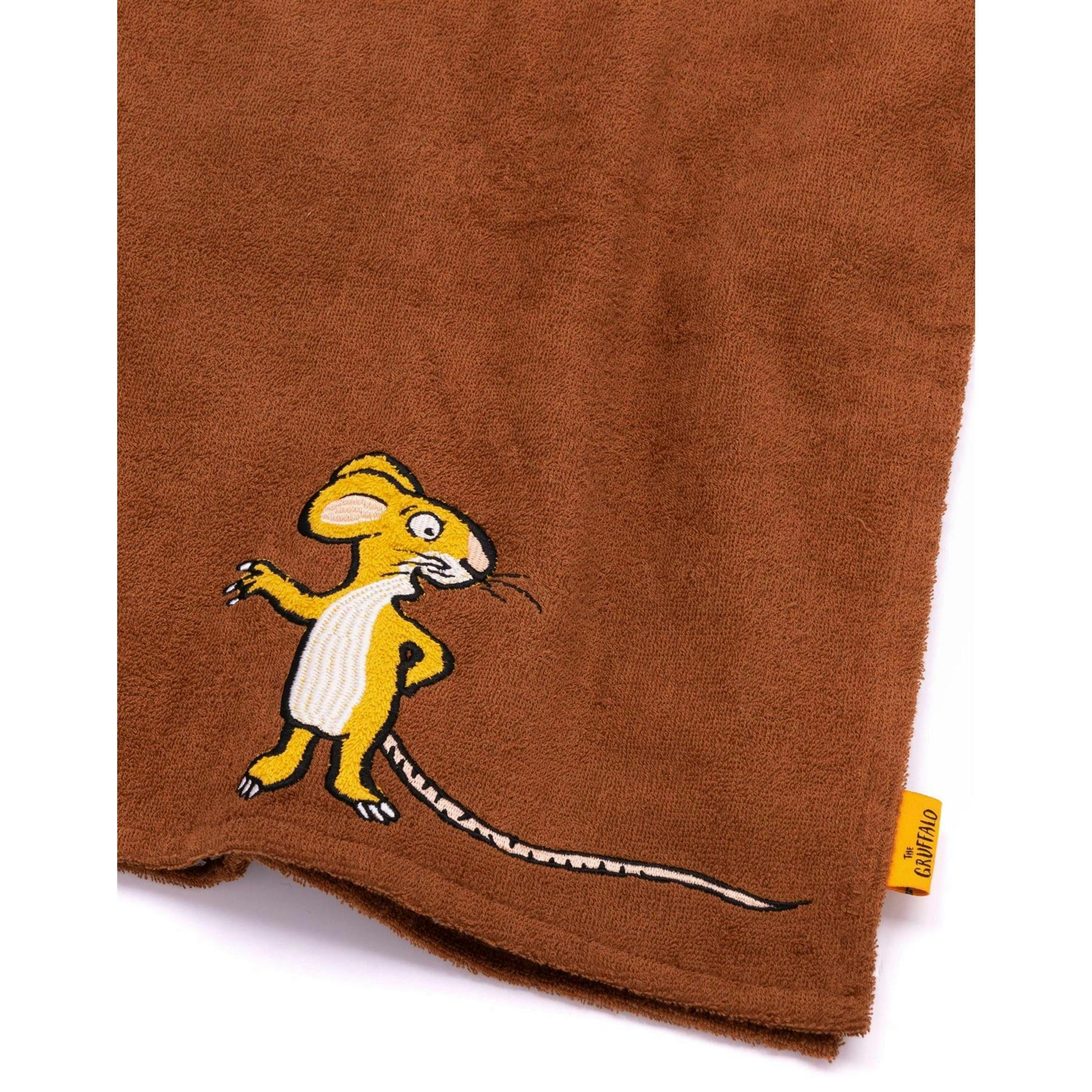 Gruffalo & Friends Unisex Kids Brown Poncho Towel (One Size) by Vanilla Underground , view 6 of 6