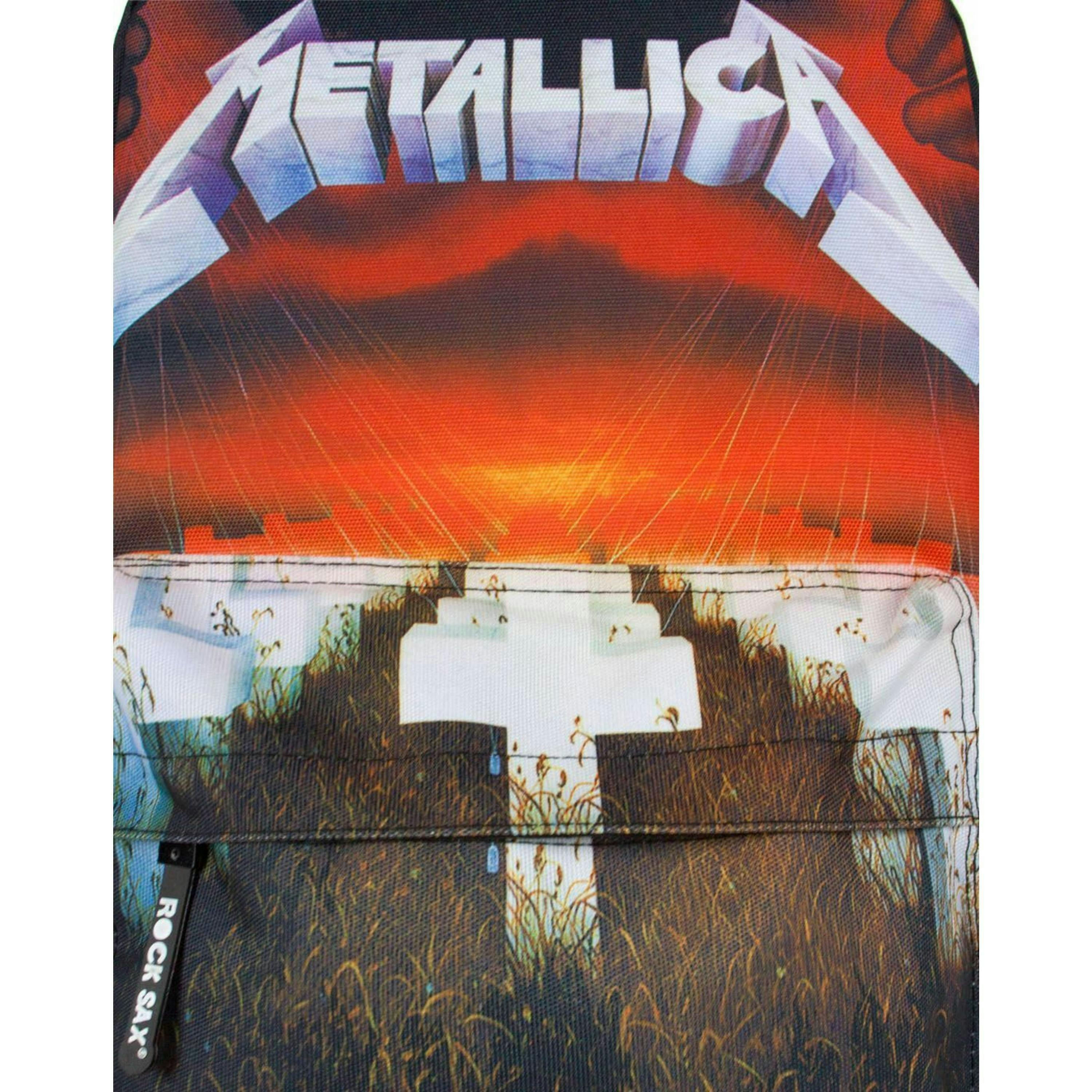 Rock Sax Unisex Black Metallica Backpack (One Size) [dis] by Vanilla Underground , view 4 of 5