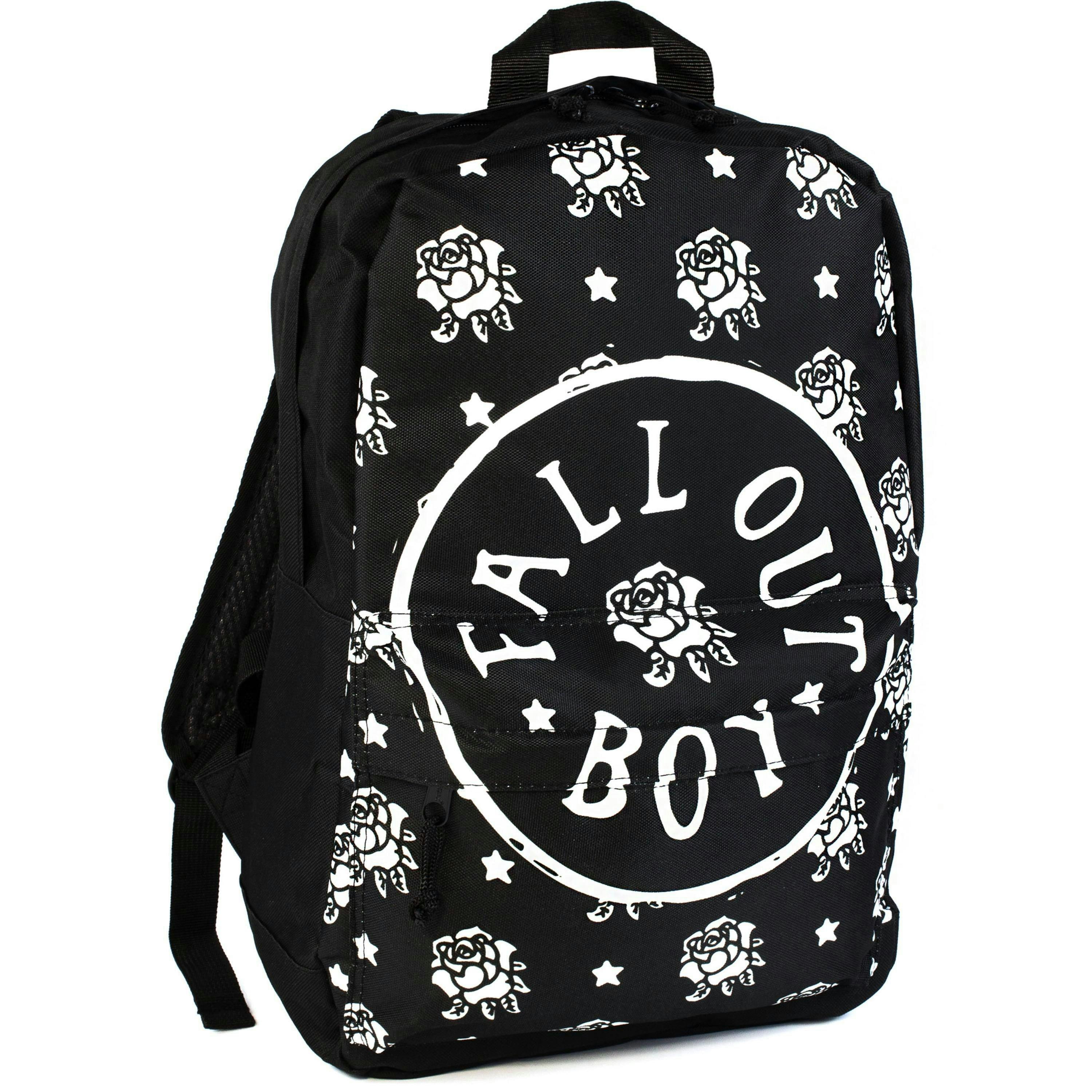 Rock Sax Womens Black Fall Out Boy Backpack (One Size) by Vanilla Underground , view 1 of 6