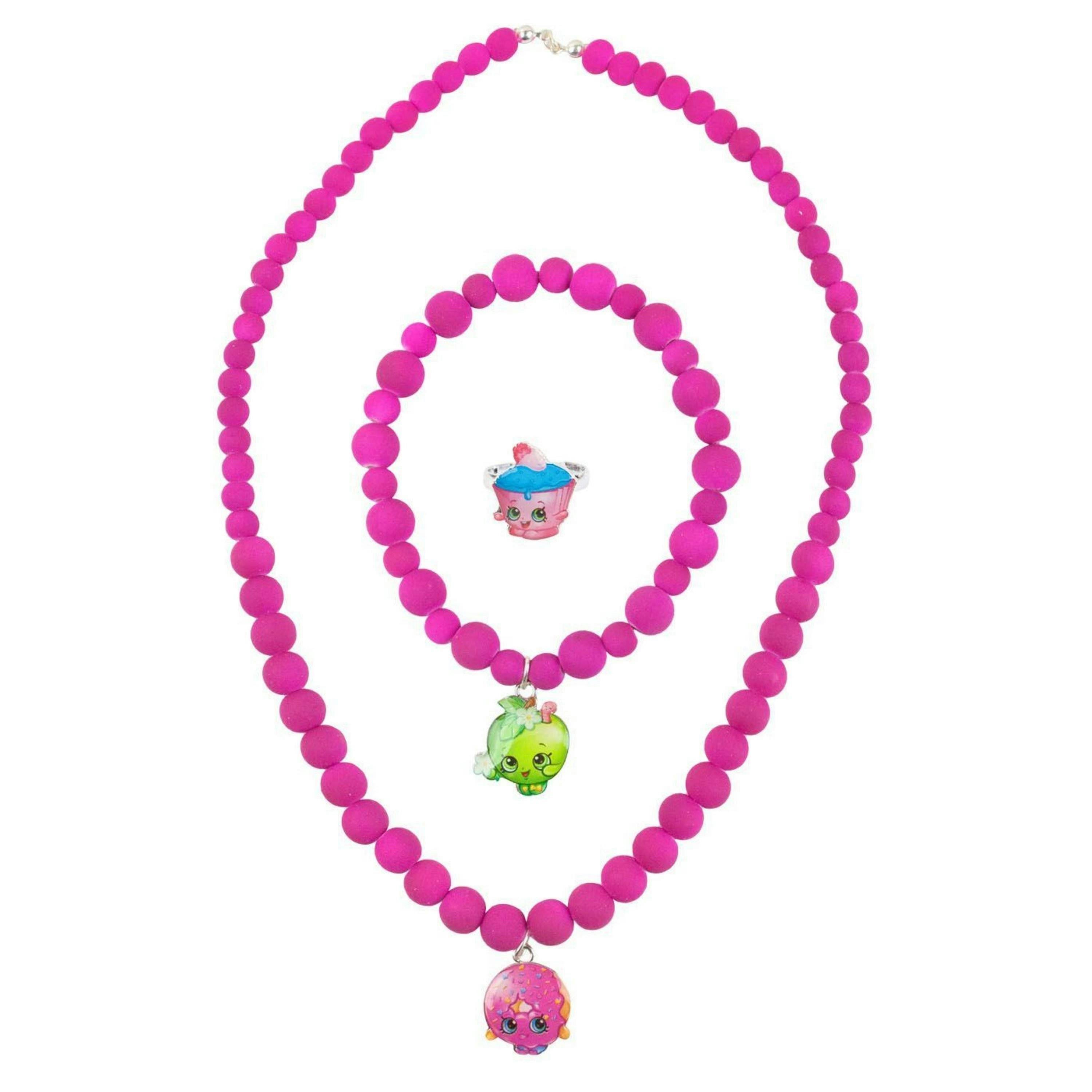 Shopkins Girls Pink D'Lish Donut Jewellery Set (One Size) by Vanilla Underground , view 1 of 5
