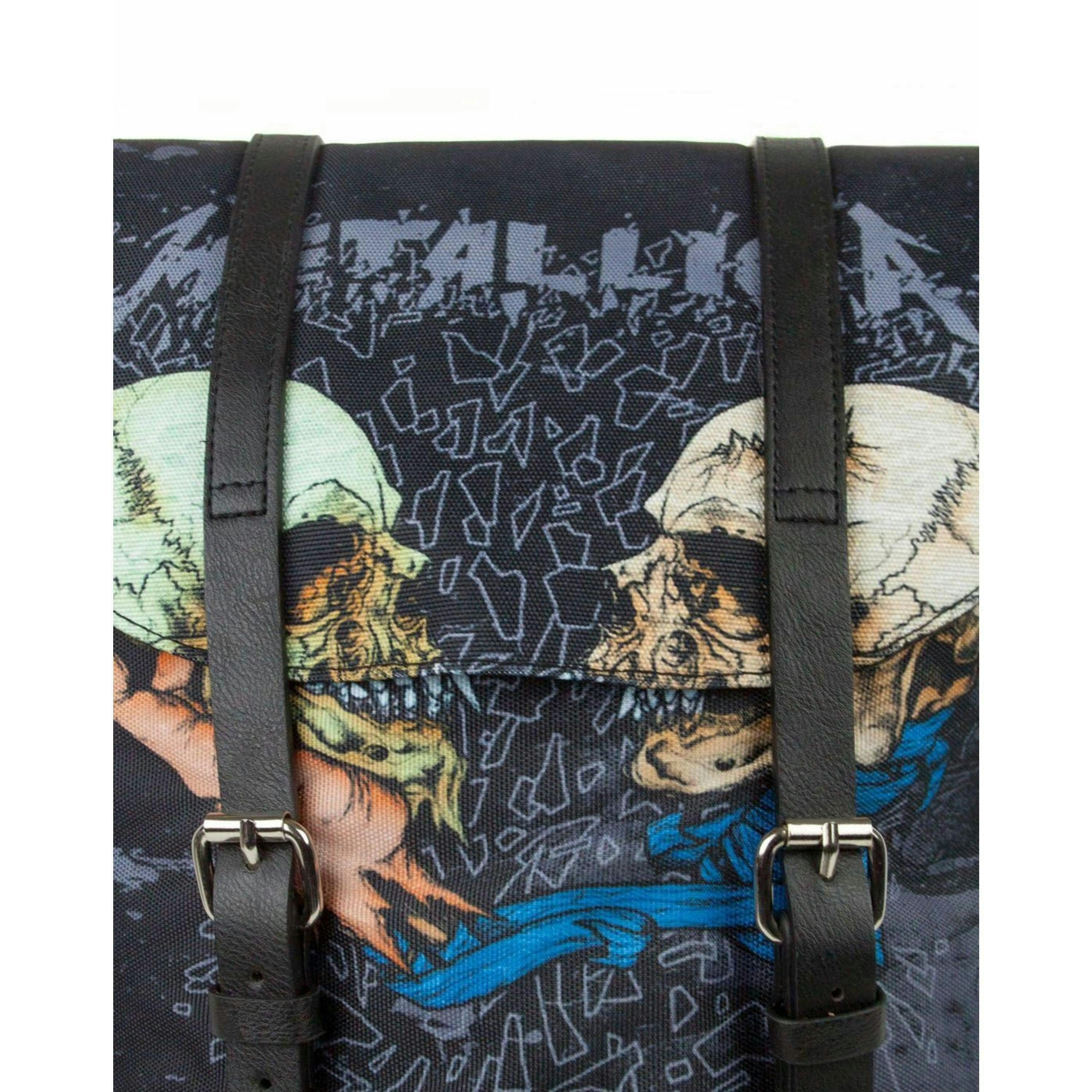 Rock Sax Unisex Black Metallica Backpack (One Size) [dis] by Vanilla Underground , view 4 of 5