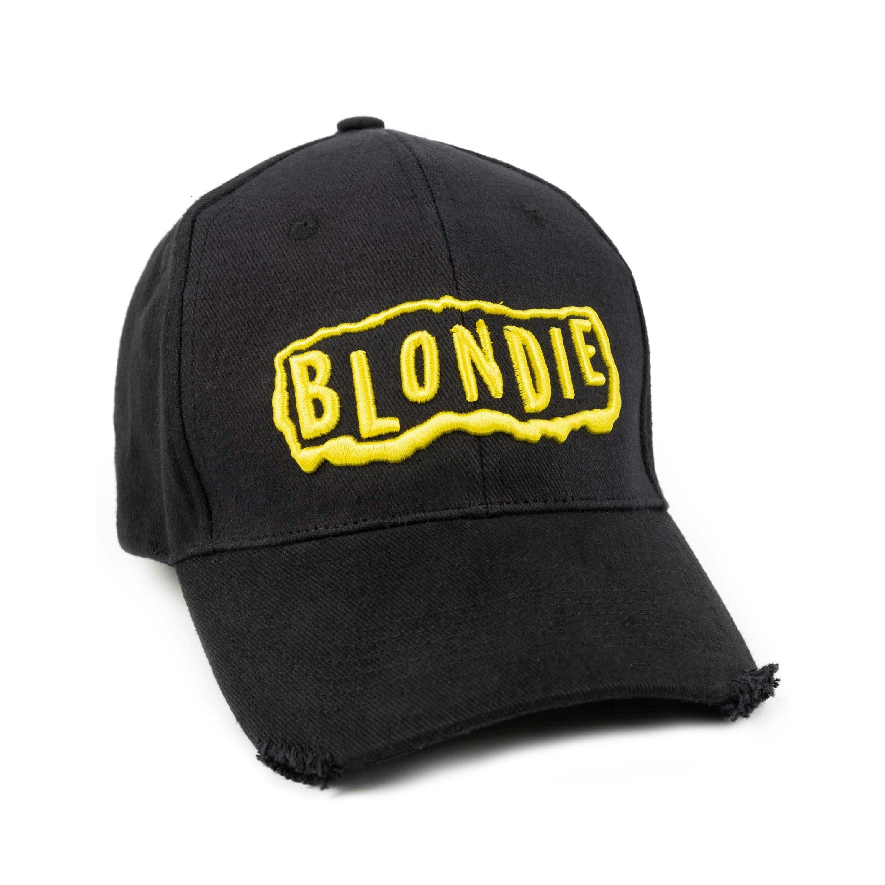 Blondie Unisex Black Logo Adjustable Curved Peak Cap (One Size) by Vanilla Underground , view 1 of 4