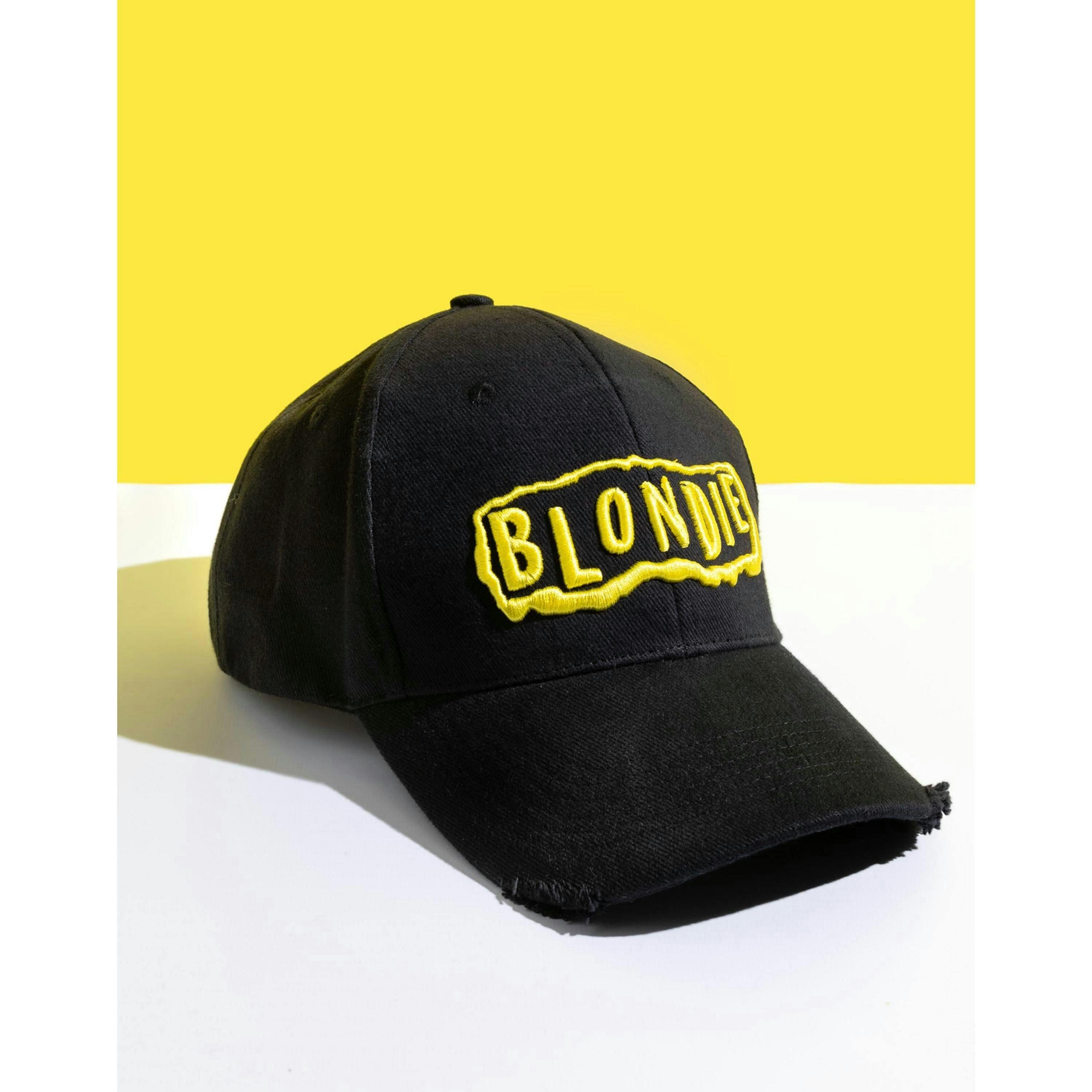Blondie Unisex Black Logo Adjustable Curved Peak Cap (One Size) by Vanilla Underground , view 2 of 4