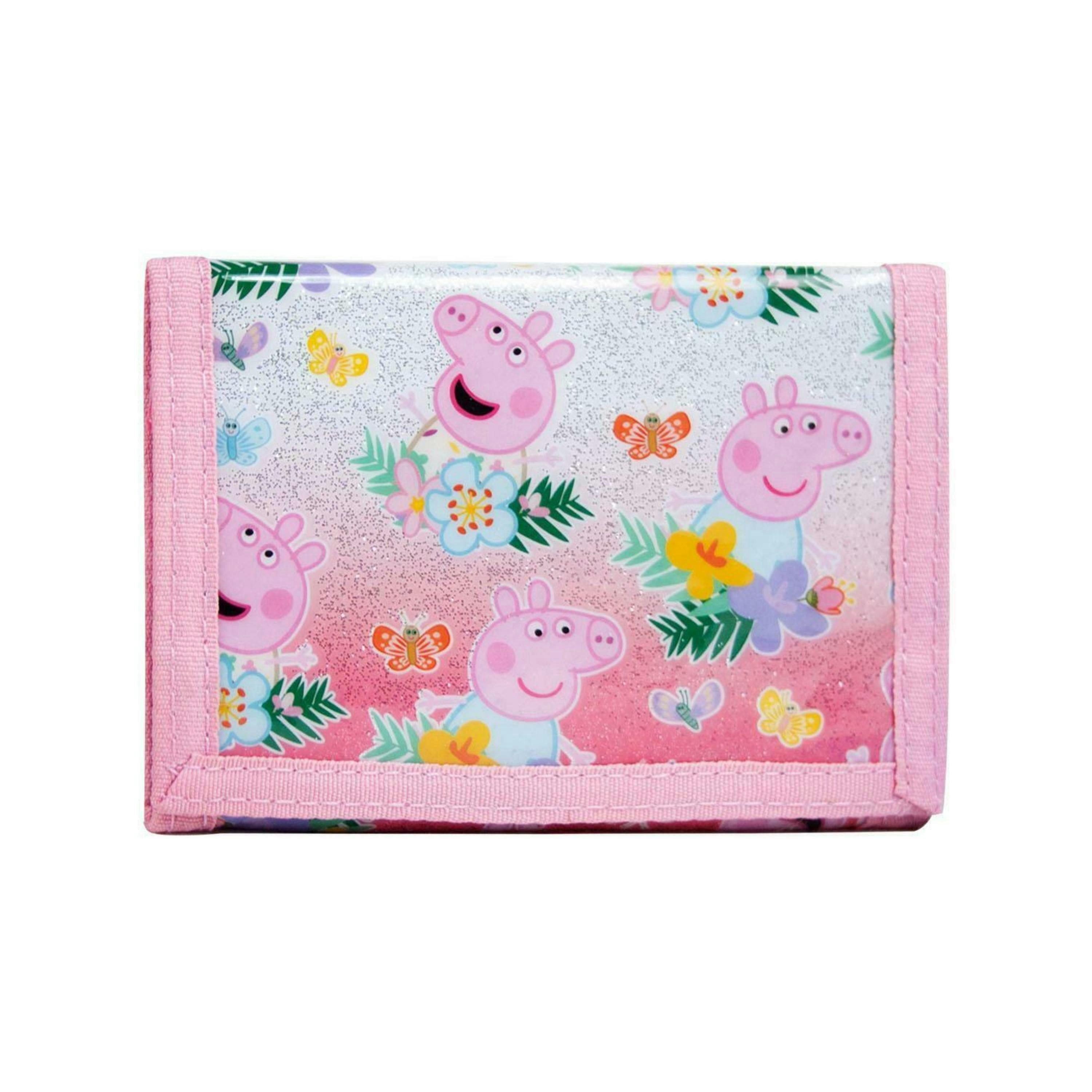 Peppa Pig Girls Pink Character Velcro Wallet (One Size) by Vanilla Underground , view 1 of 5