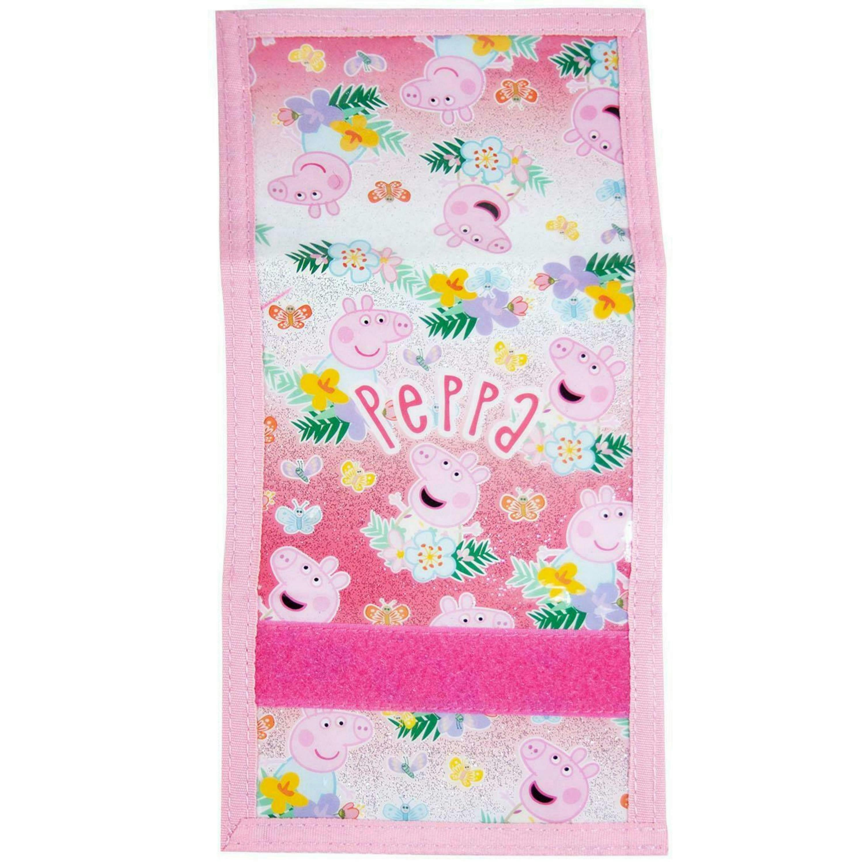 Peppa Pig Girls Pink Character Velcro Wallet (One Size) by Vanilla Underground , view 3 of 5