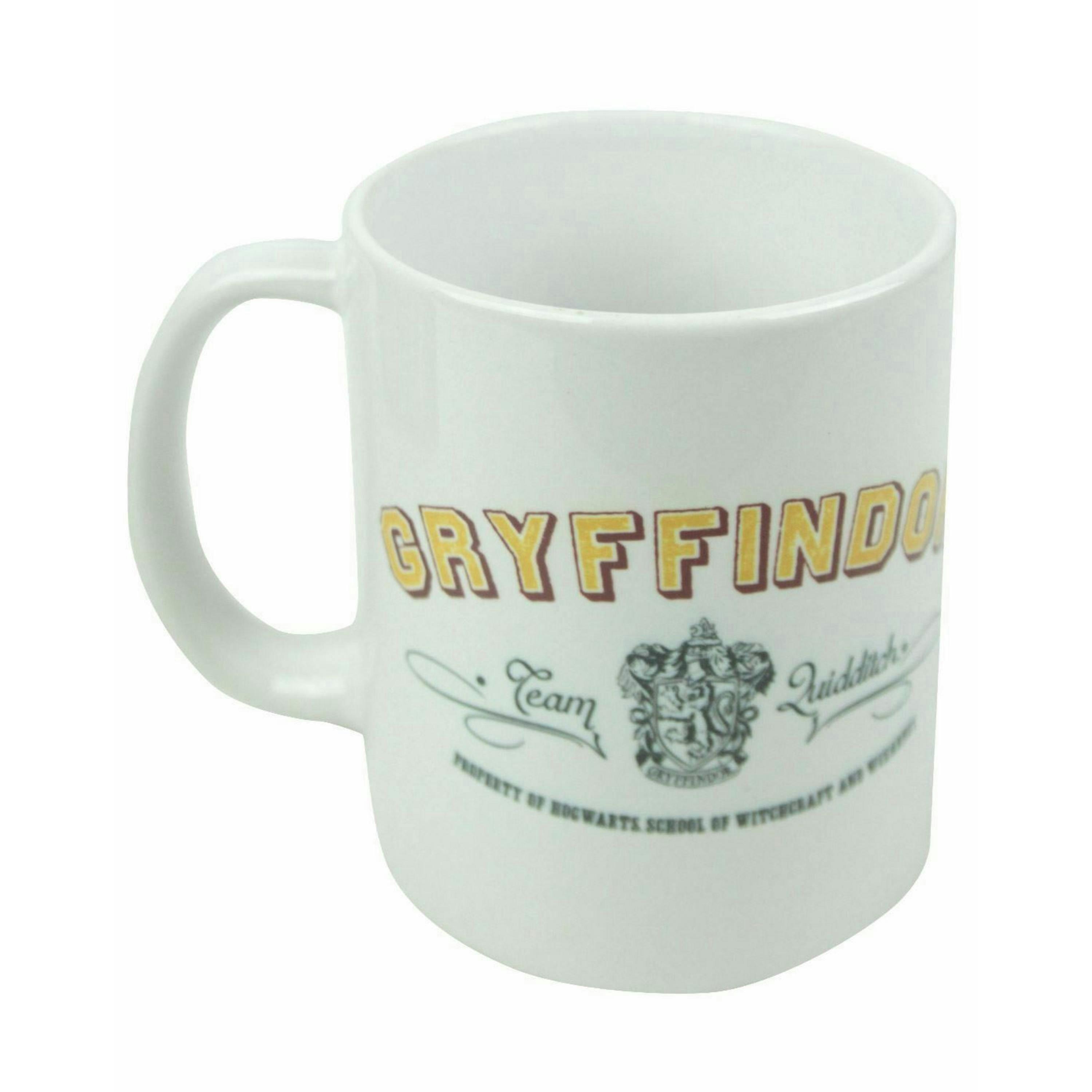 Harry Potter Unisex White Gryffindor Quiddtich Team Print Standard Mug (One Size) by Vanilla Underground , view 1 of 1