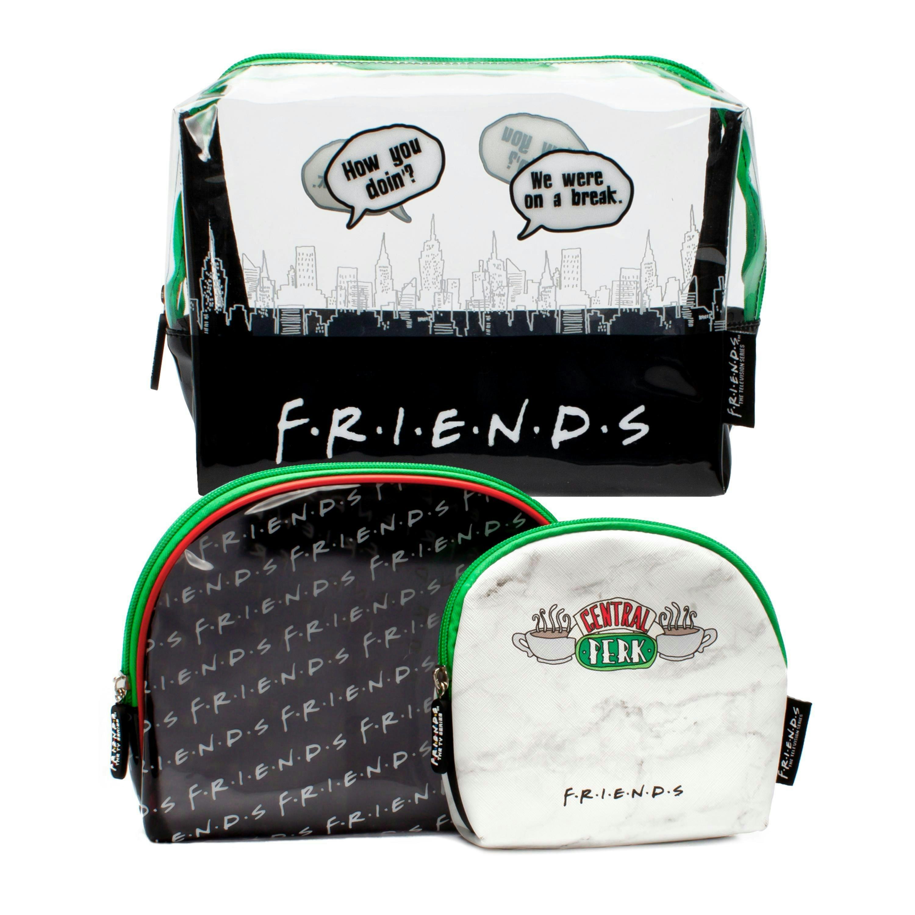 Friends Womens Black Logo Central Perk Graphic Makeup Bag (One Size) by Vanilla Underground , view 1 of 5