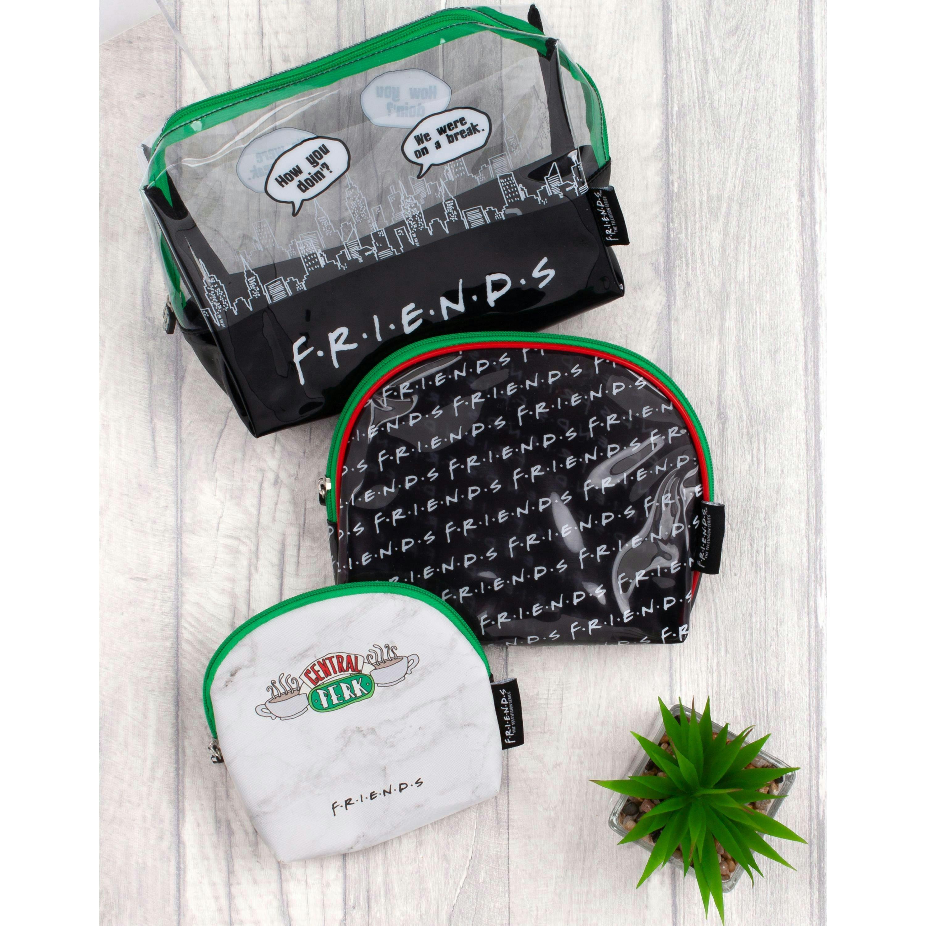 Friends Womens Black Logo Central Perk Graphic Makeup Bag (One Size) by Vanilla Underground , view 2 of 5