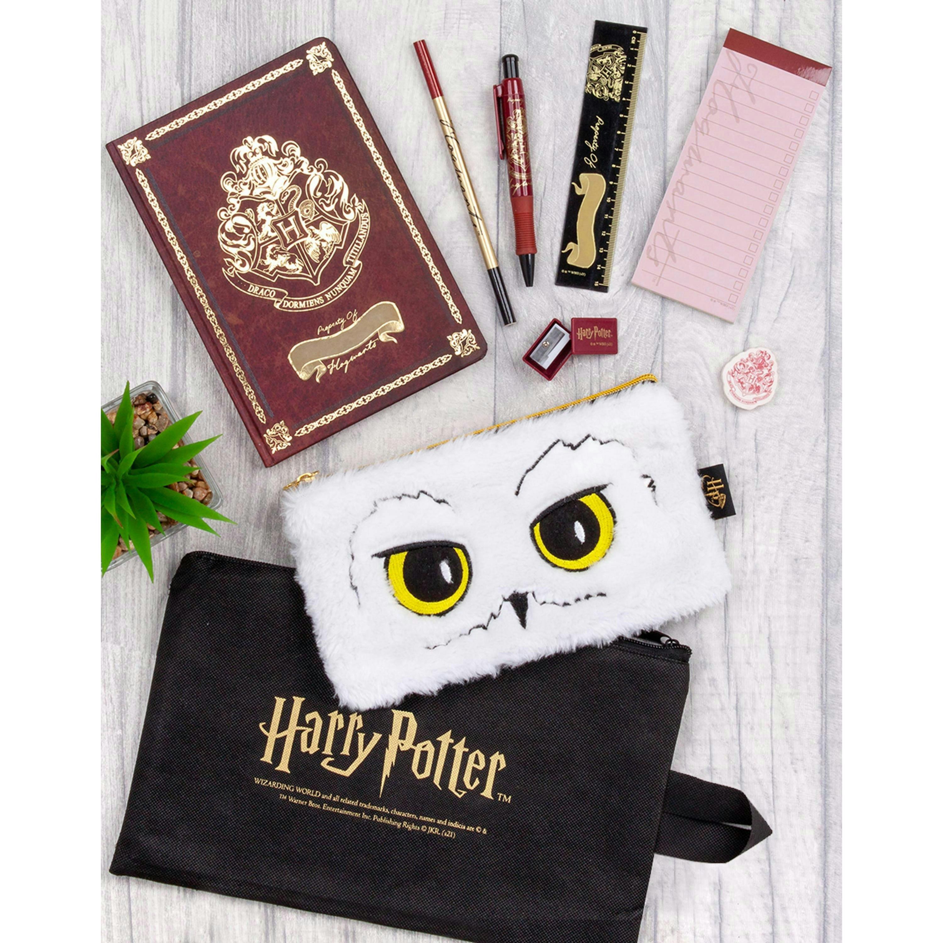 Harry Potter Womens Red Hedwig Hogwarts Crest Logo Stationery Set (One Size) by Vanilla Underground , view 2 of 6