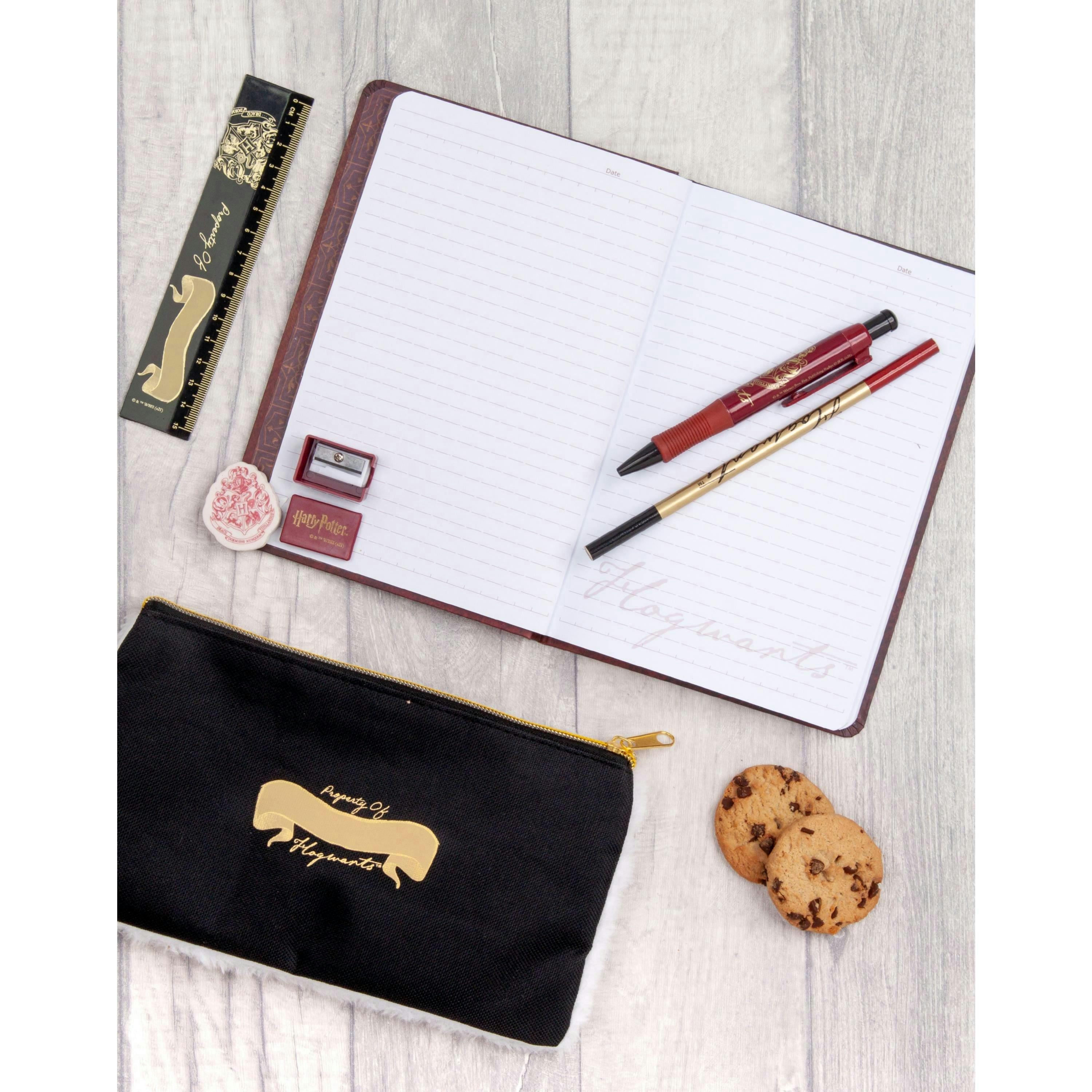 Harry Potter Womens Red Hedwig Hogwarts Crest Logo Stationery Set (One Size) by Vanilla Underground , view 4 of 6