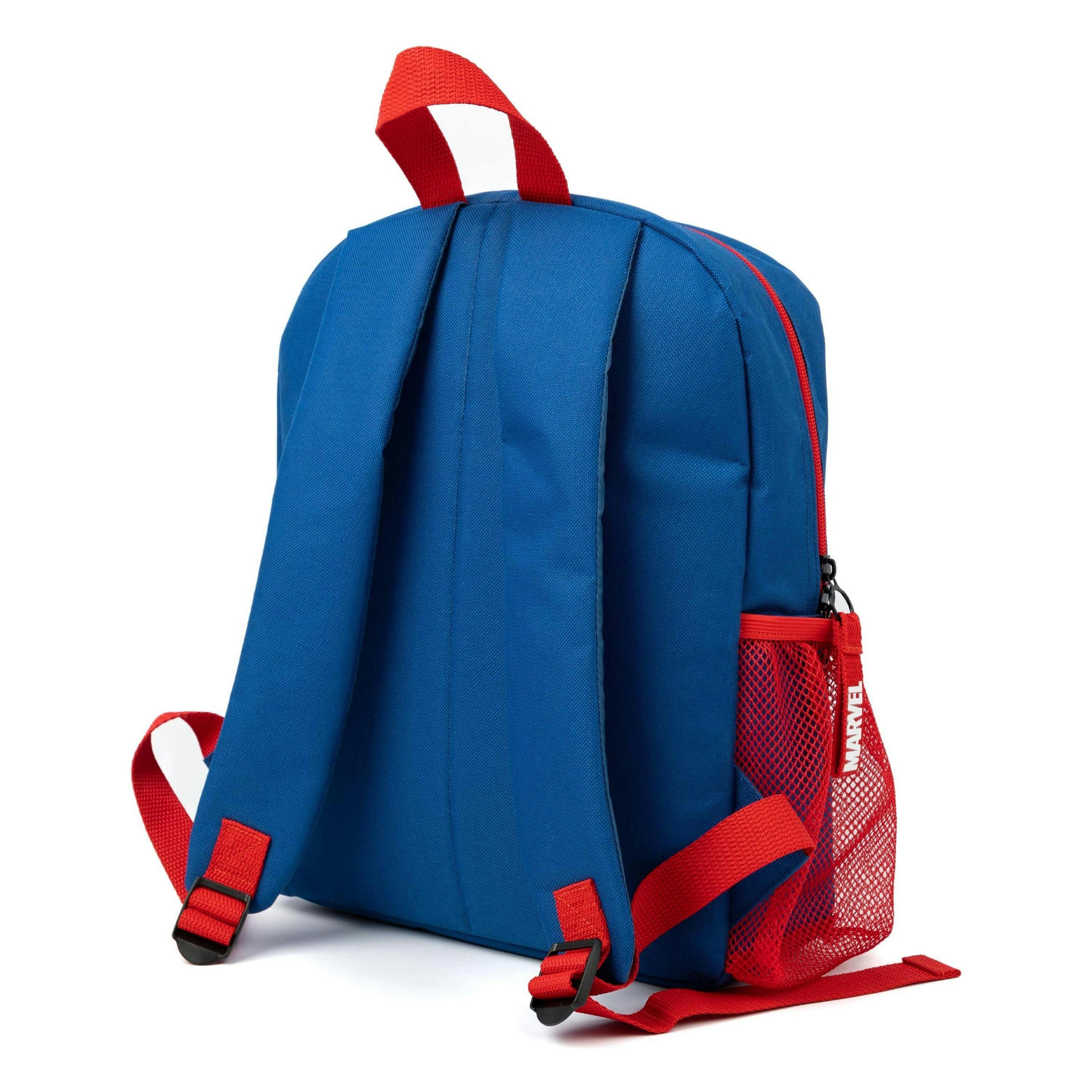 Marvel Avengers Boys Blue Iron Man , Hulk & Captain America 4 Piece Backpack Set (One Size) by Vanilla Underground , view 3 of 6