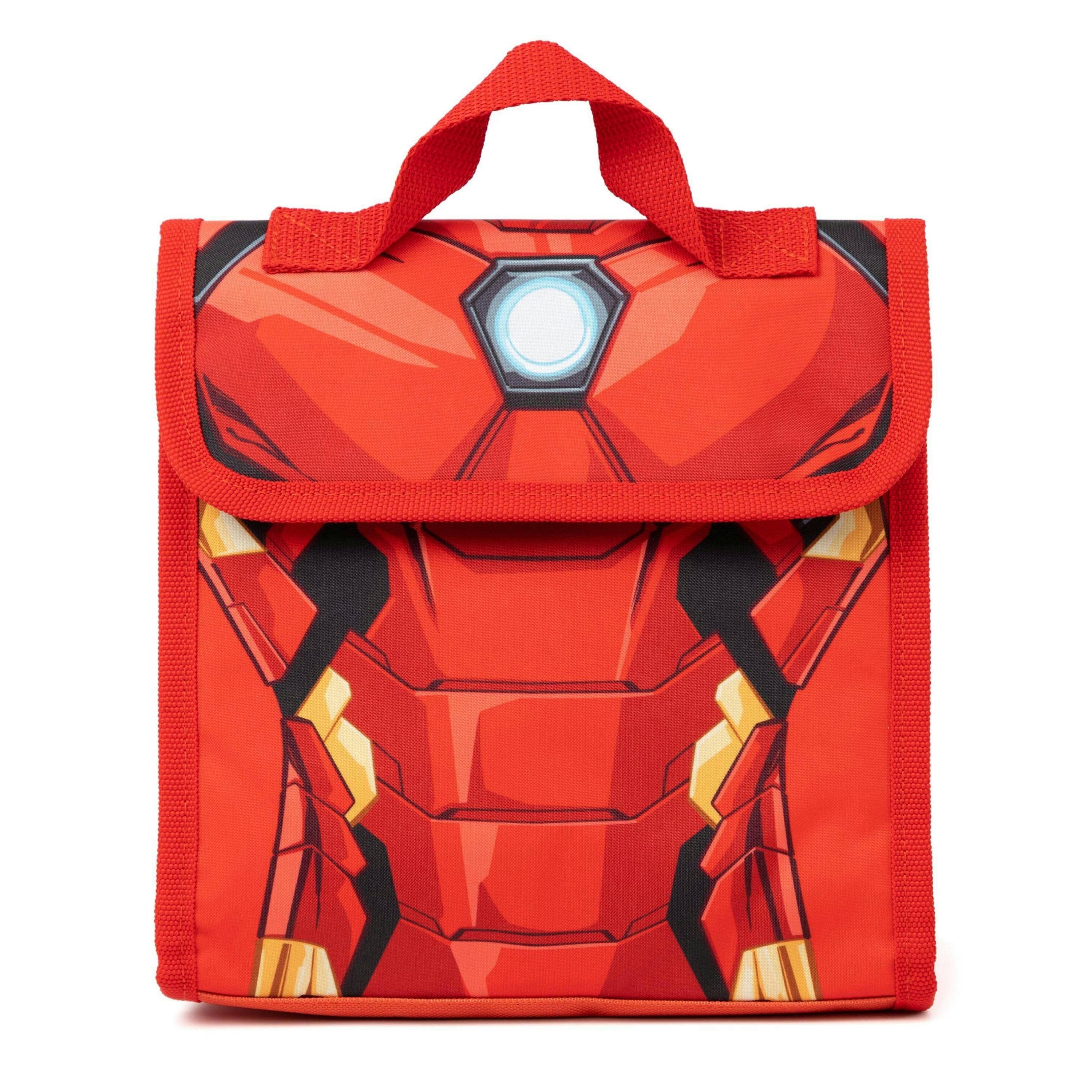 Marvel Avengers Boys Blue Iron Man , Hulk & Captain America 4 Piece Backpack Set (One Size) by Vanilla Underground , view 5 of 6