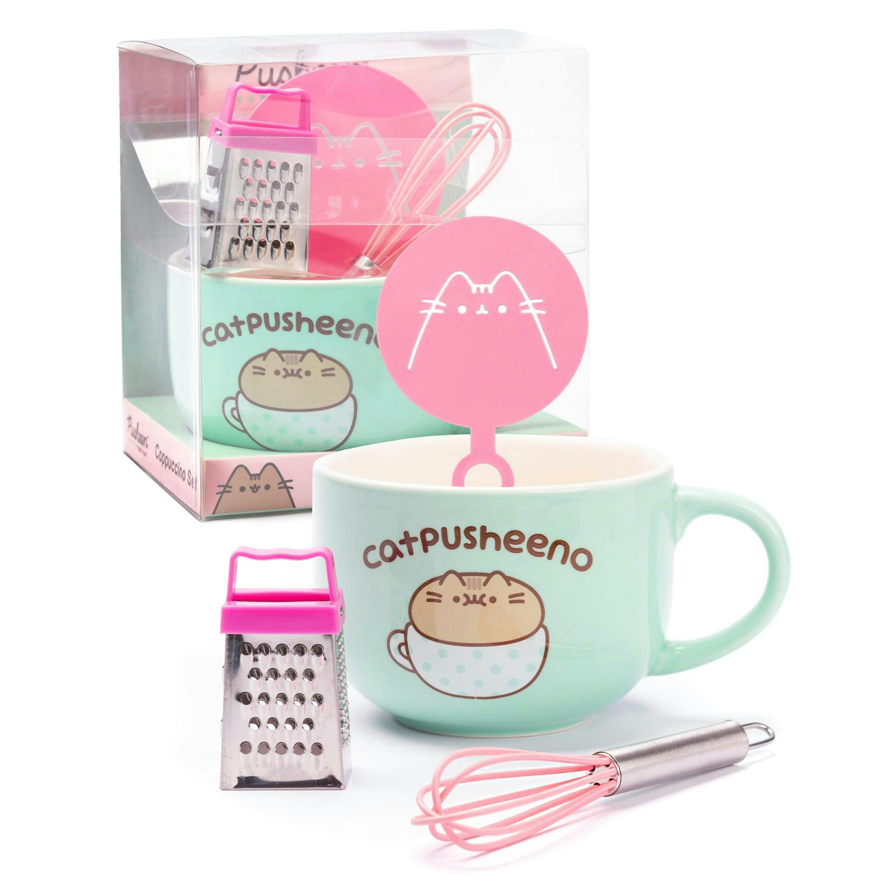 Pusheen Womens Blue Pusheen Boxed Set Large Coffee Mug (One Size) by Vanilla Underground , view 2 of 6