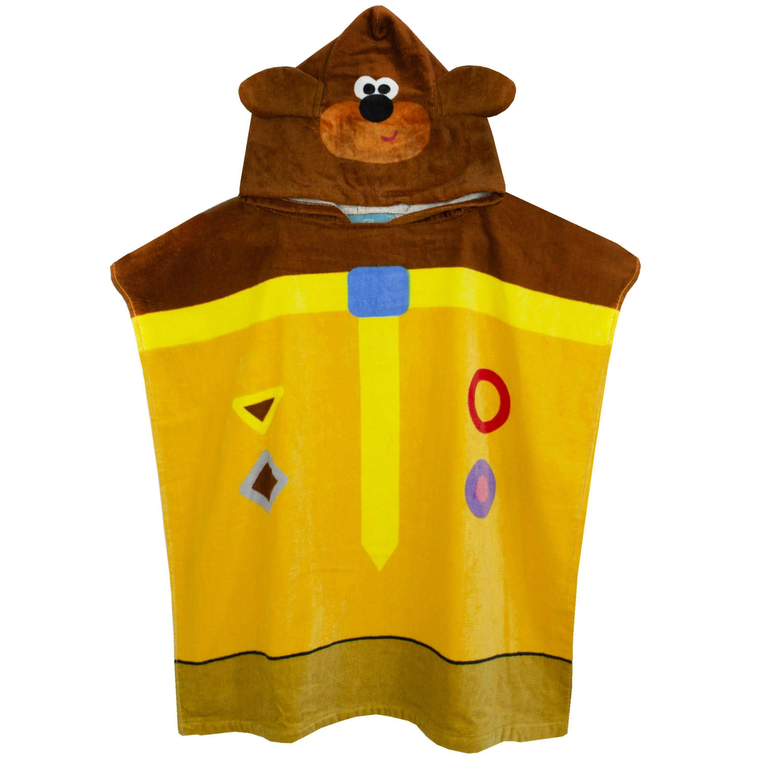 Hey Duggee Boys Yellow Duggee 3D Novelty - Dress-Up Style Poncho Towel (One Size) by Vanilla Underground , view 1 of 5