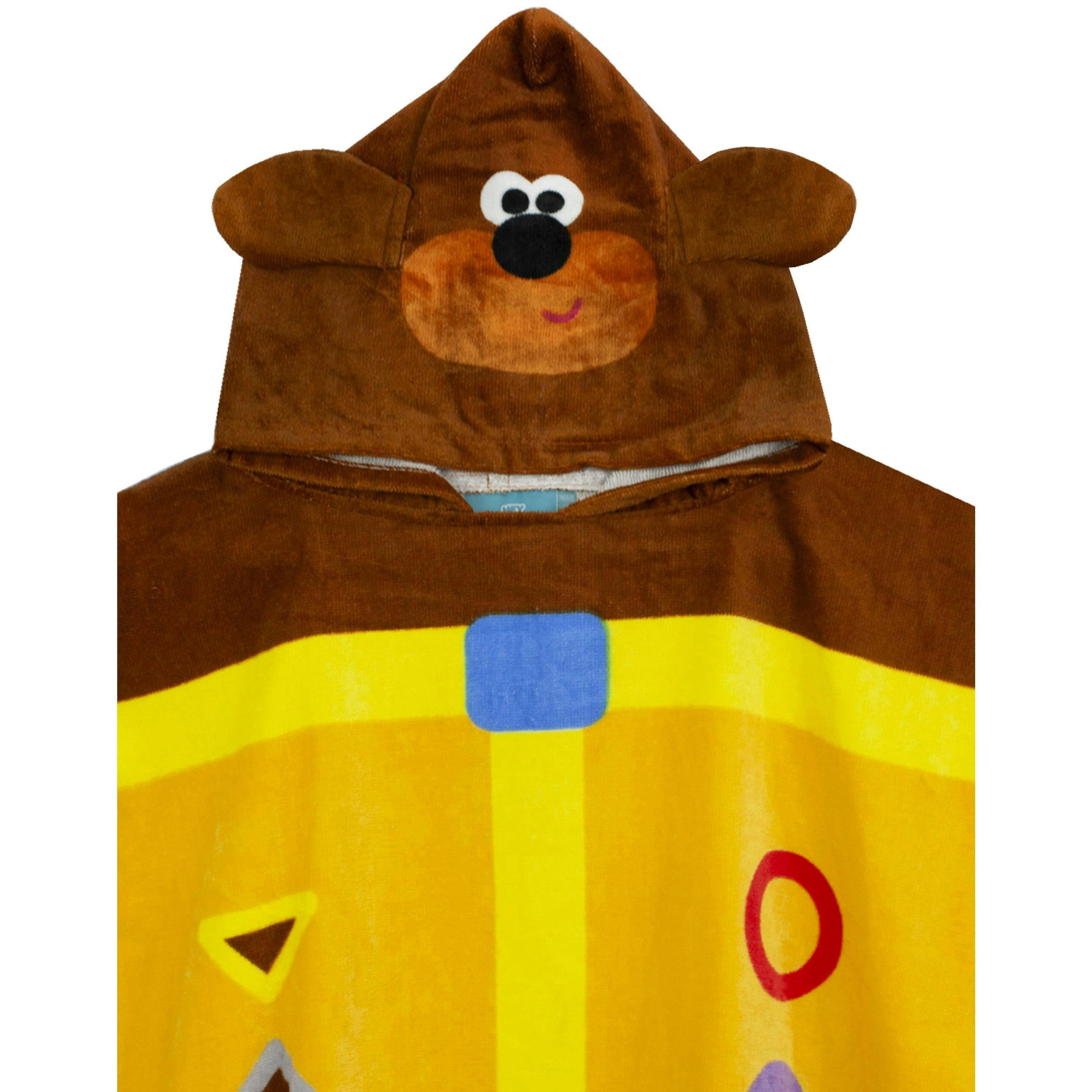 Hey Duggee Boys Yellow Duggee 3D Novelty - Dress-Up Style Poncho Towel (One Size) by Vanilla Underground , view 3 of 5