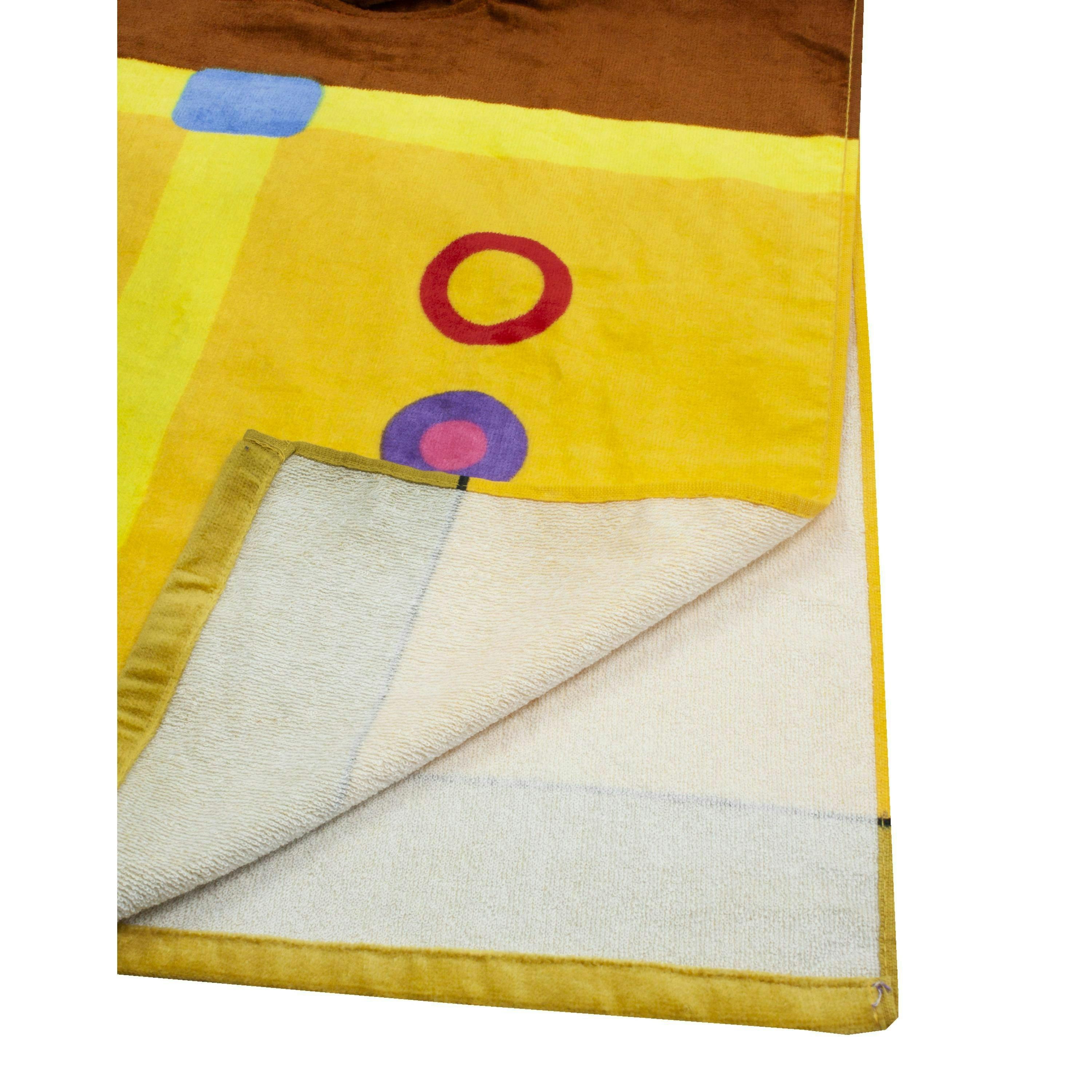 Hey Duggee Boys Yellow Duggee 3D Novelty - Dress-Up Style Poncho Towel (One Size) by Vanilla Underground , view 4 of 5