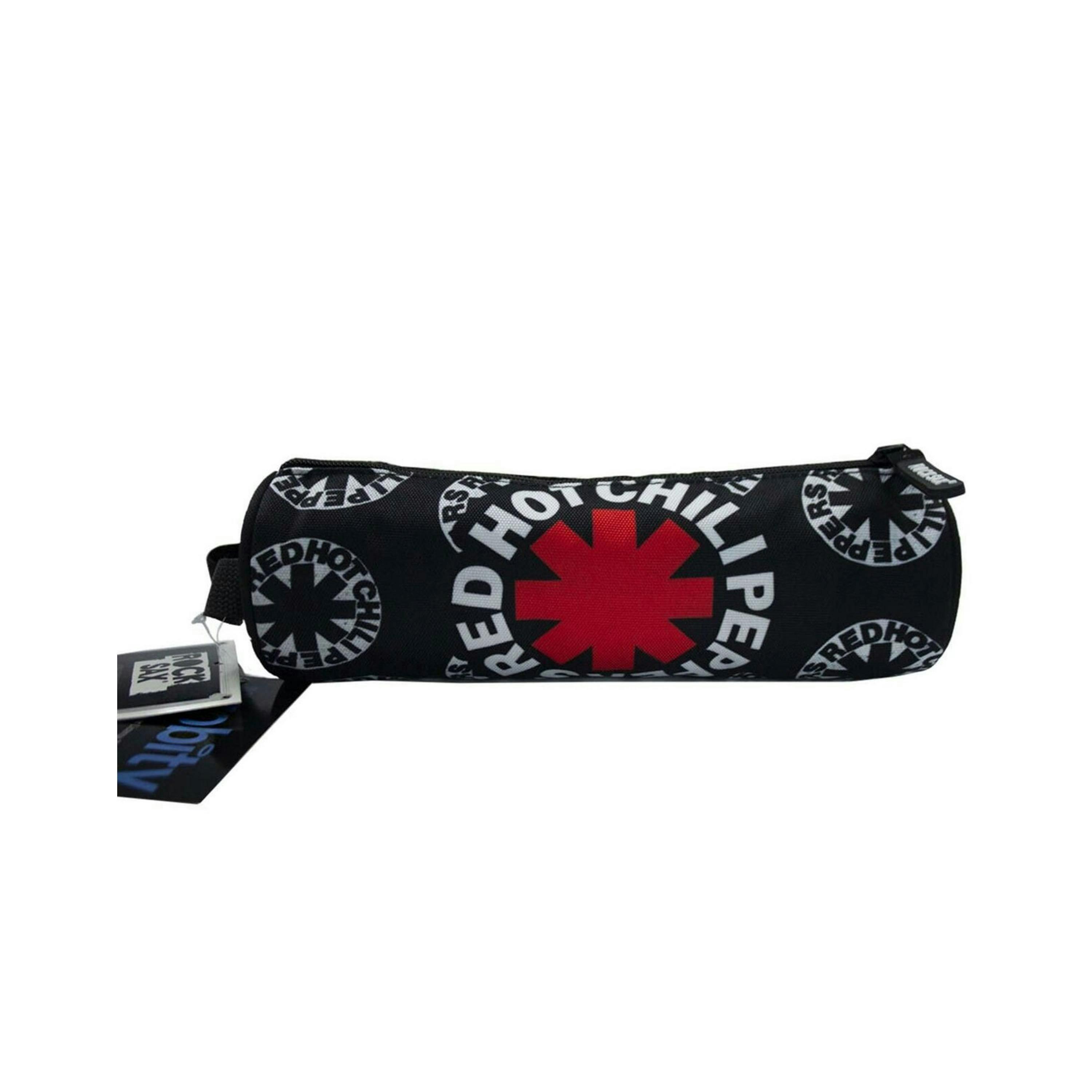 Rock Sax Unisex Black Red Hot Chilli Peppers Pencil Case (One Size) by Vanilla Underground , view 1 of 2