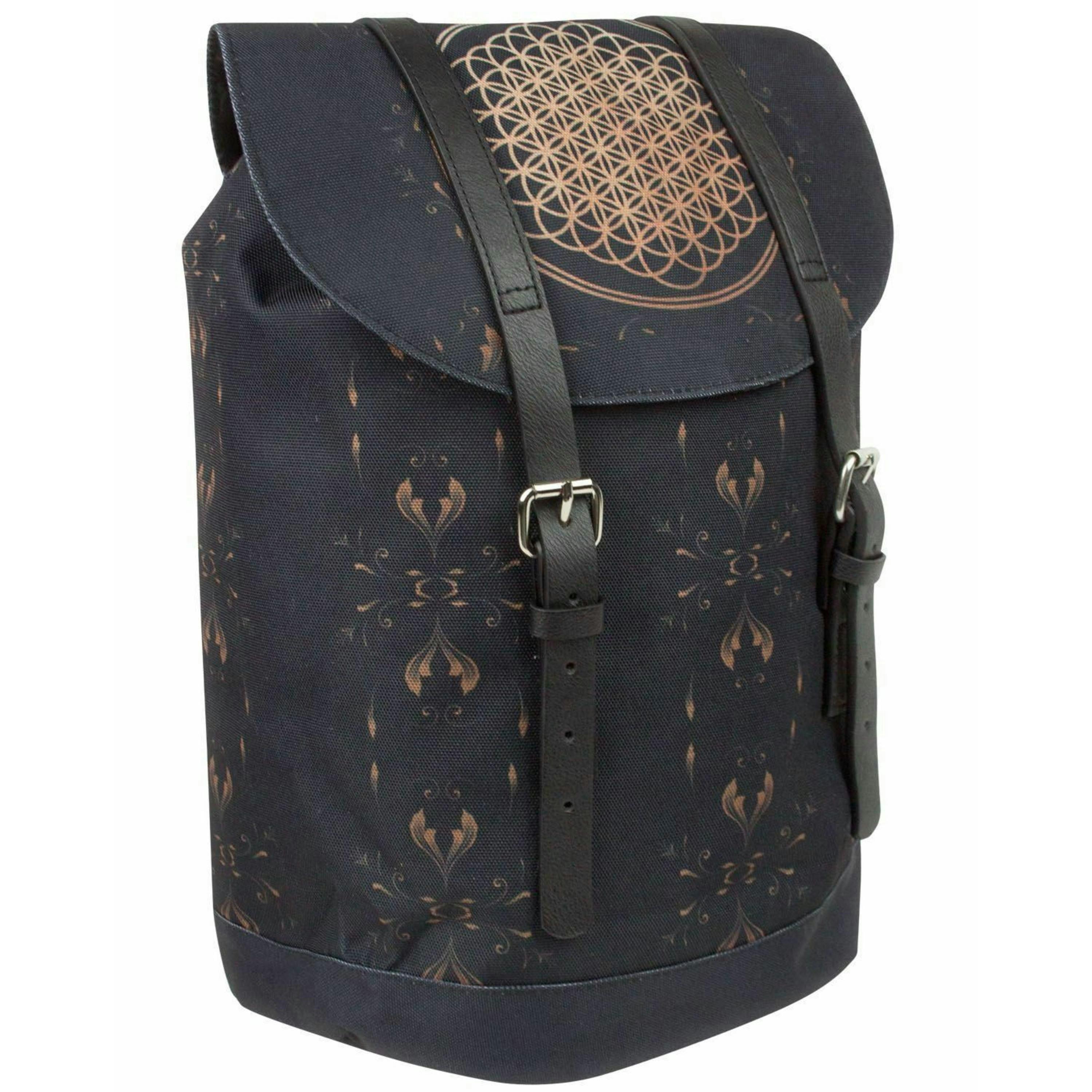 Rock Sax Unisex Black Bring Me The Horizon Sempiternal Album Artwork Backpack (One Size) by Vanilla Underground , view 1 of 5