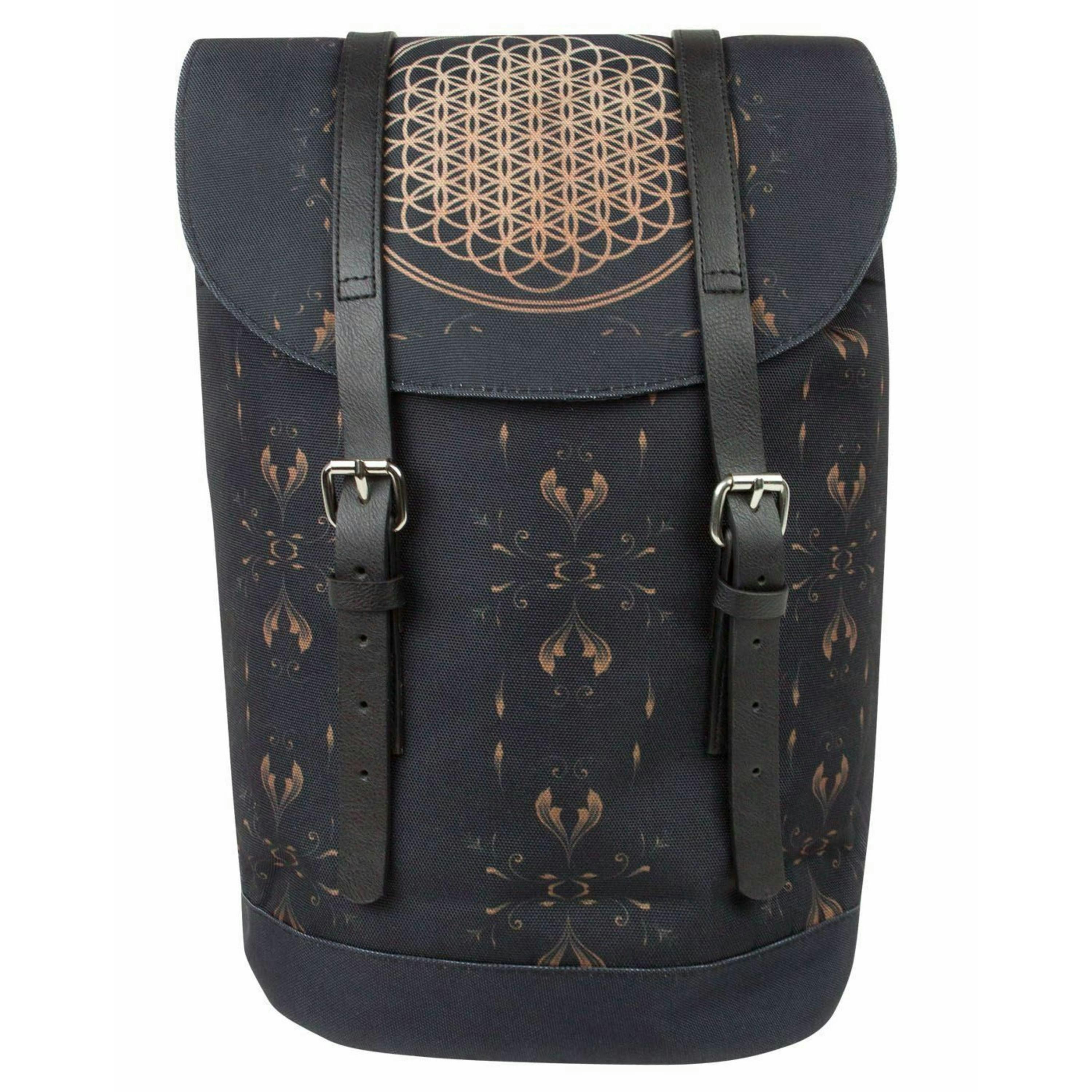 Rock Sax Unisex Black Bring Me The Horizon Sempiternal Album Artwork Backpack (One Size) by Vanilla Underground , view 2 of 5