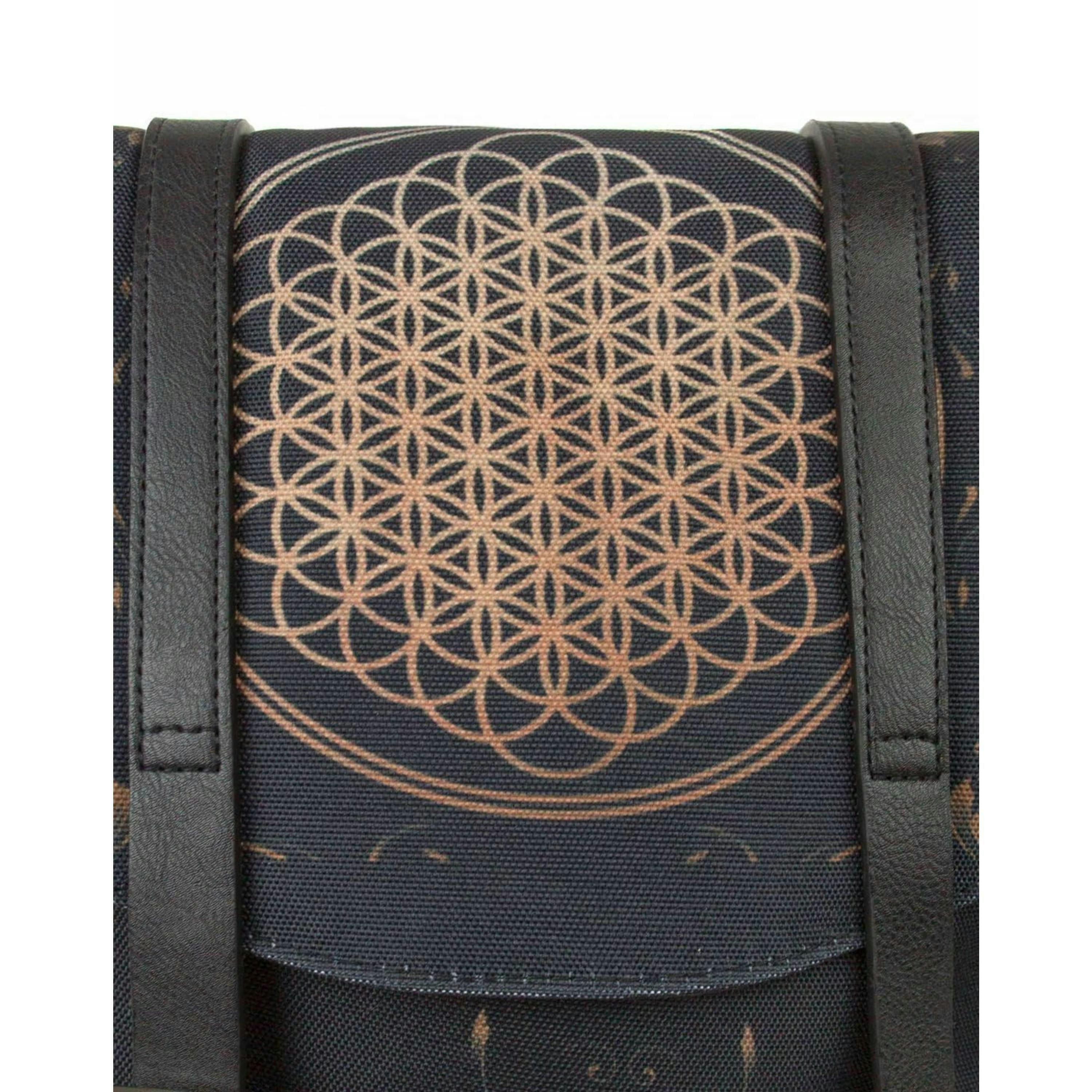 Rock Sax Unisex Black Bring Me The Horizon Sempiternal Album Artwork Backpack (One Size) by Vanilla Underground , view 4 of 5
