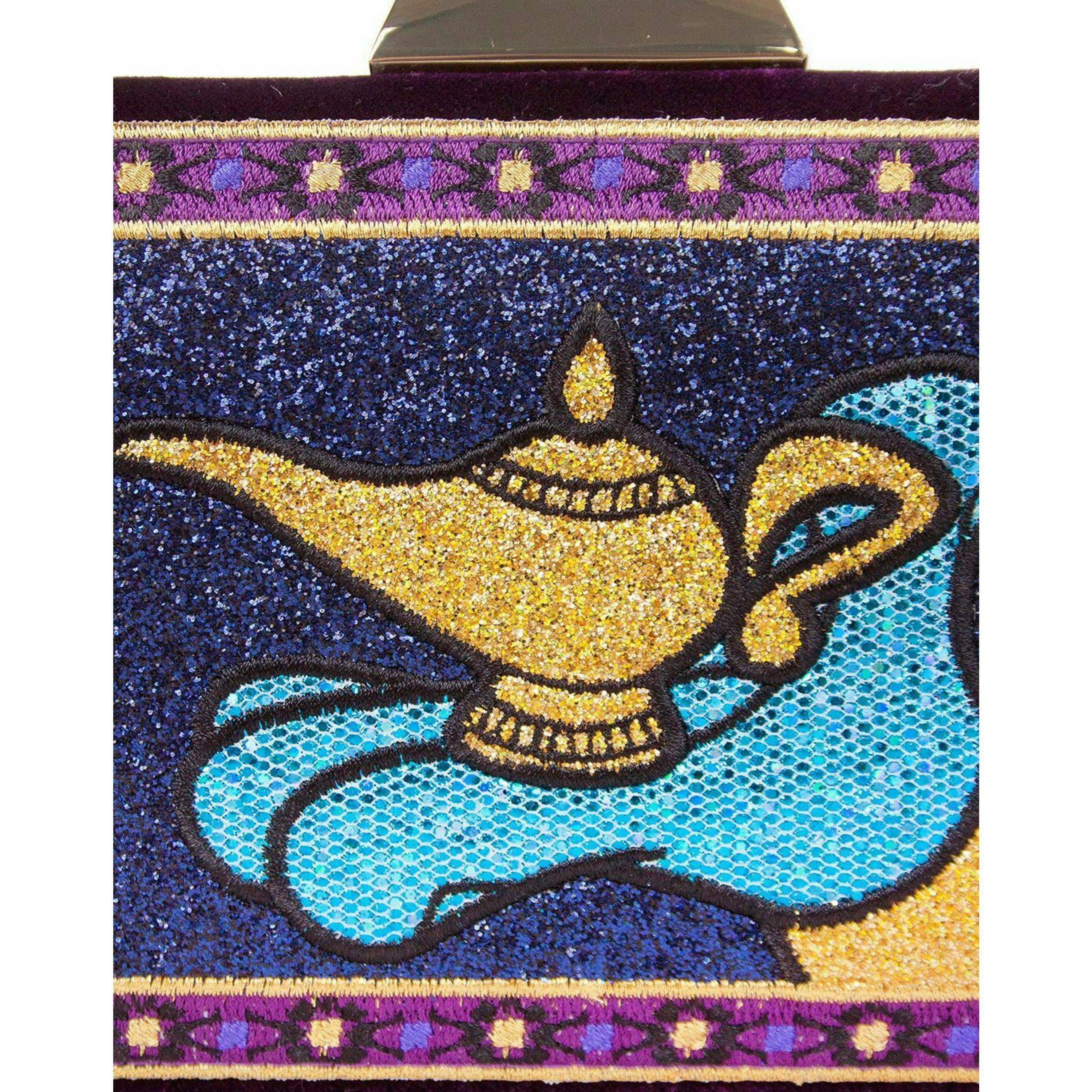 Danielle Nicole Unisex Black Genie Lamp Clutch Bag (One Size) by Vanilla Underground , view 4 of 6