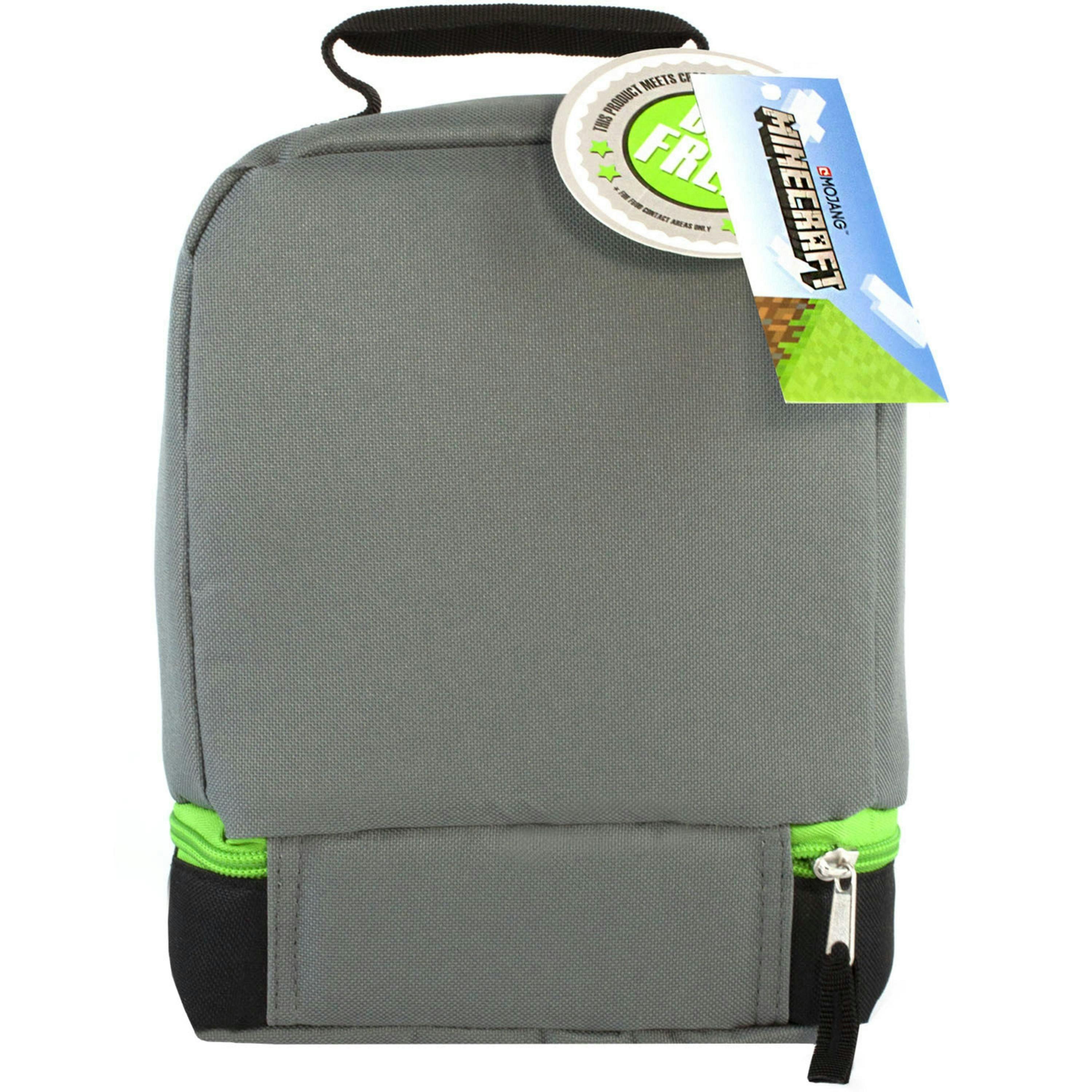 Minecraft Boys Green Creeper Zip Lunch Bag (One Size) by Vanilla Underground , view 4 of 6