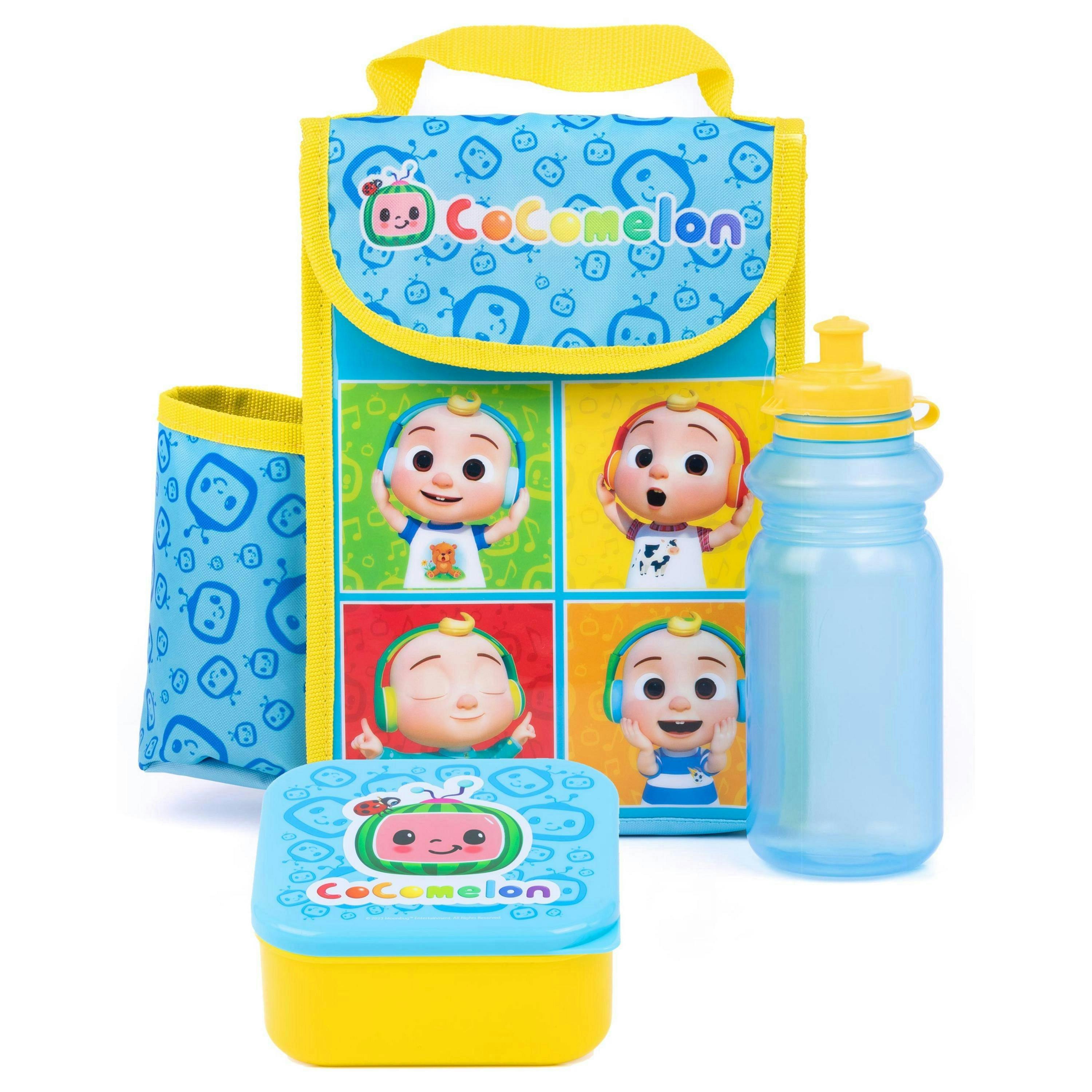 Cocomelon Boys Blue Lunch Bag Bottle and Snack Pot (One Size) by Vanilla Underground , view 1 of 6