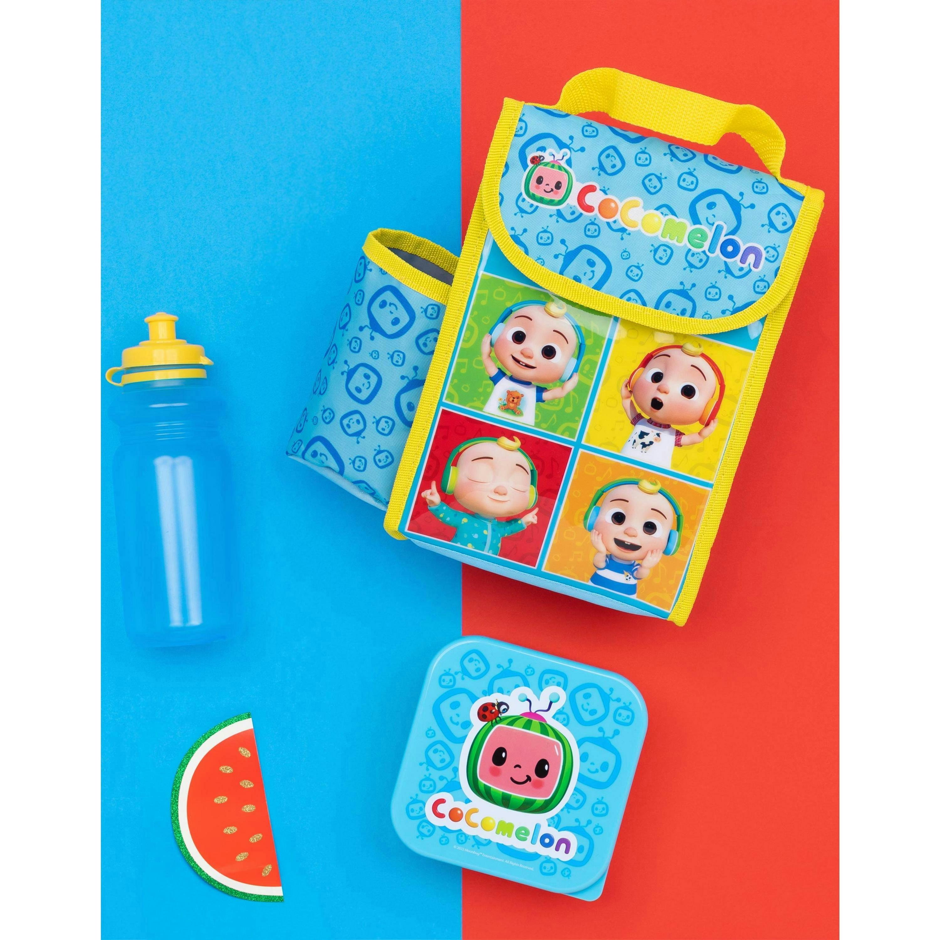 Cocomelon Boys Blue Lunch Bag Bottle and Snack Pot (One Size) by Vanilla Underground , view 2 of 6