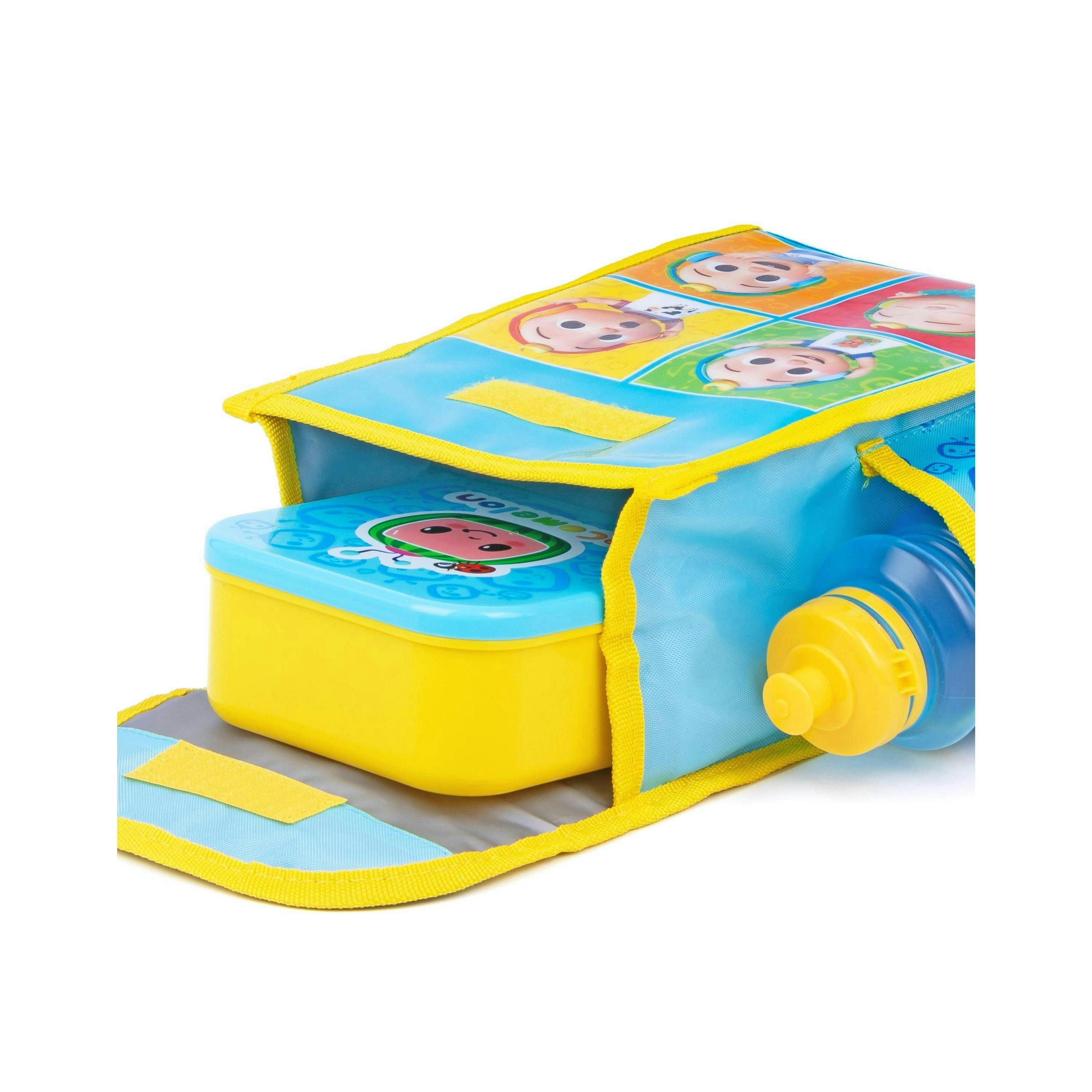 Cocomelon Boys Blue Lunch Bag Bottle and Snack Pot (One Size) by Vanilla Underground , view 4 of 6