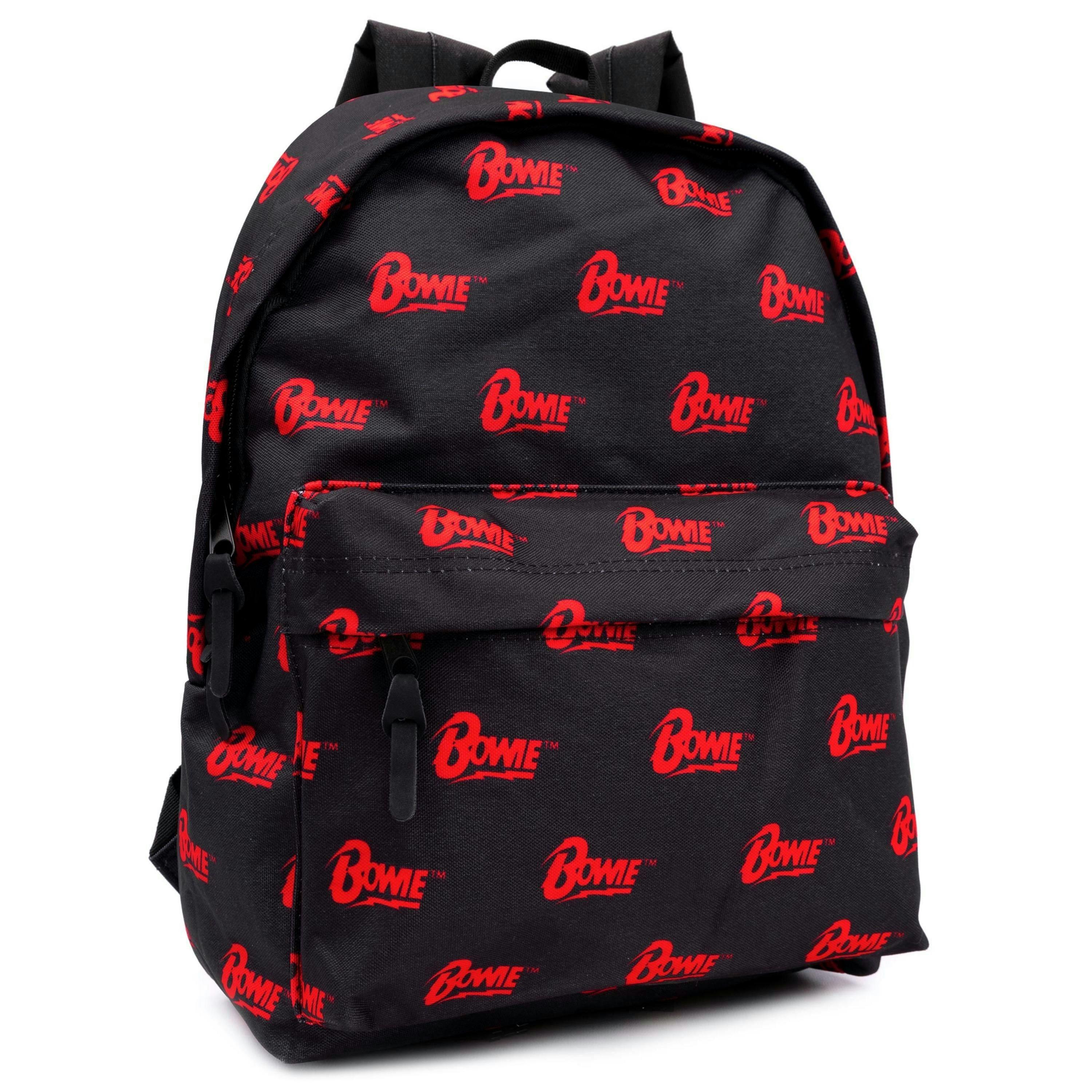 David Bowie Unisex Black Logo Backpack (One Size) by Vanilla Underground , view 1 of 6