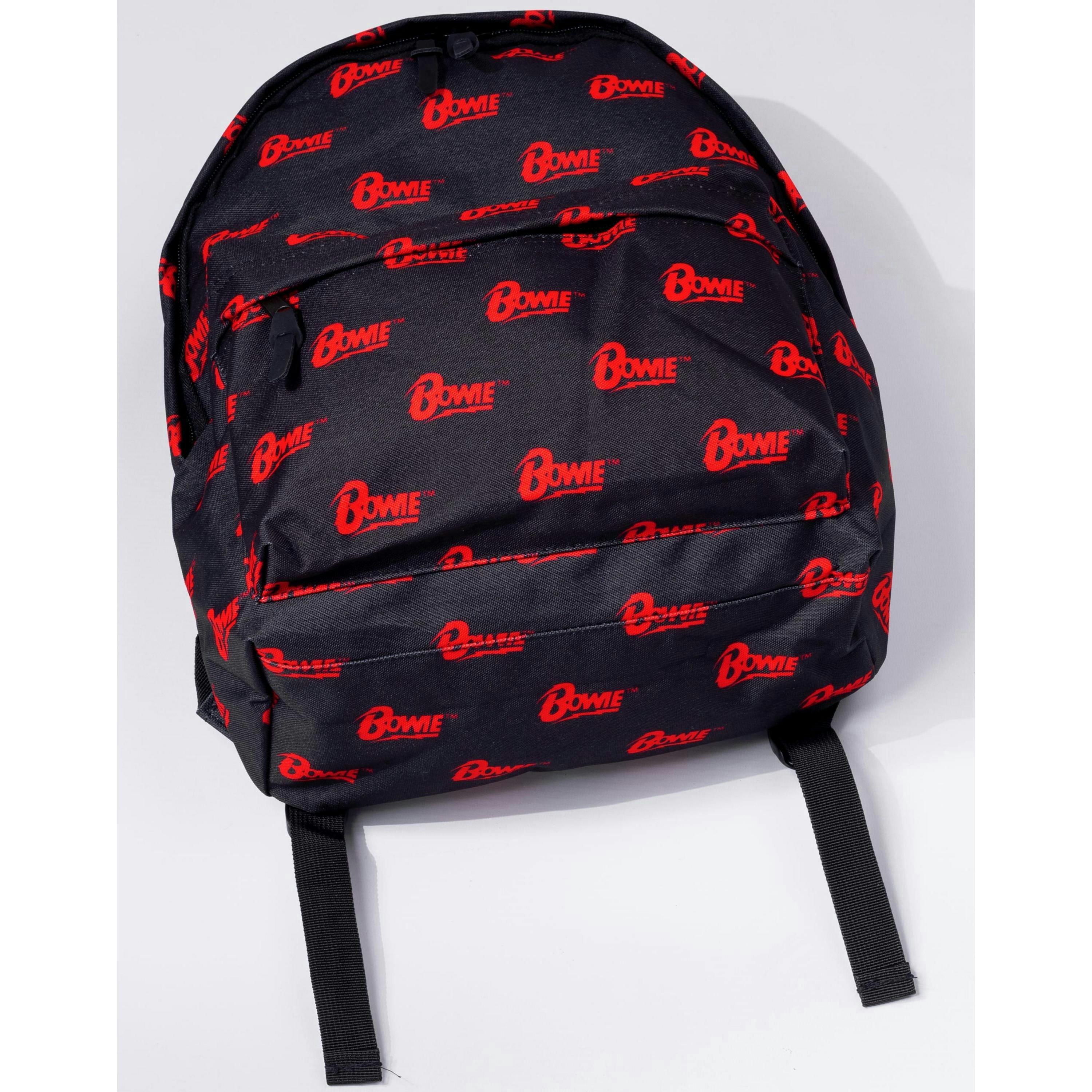David Bowie Unisex Black Logo Backpack (One Size) by Vanilla Underground , view 3 of 6