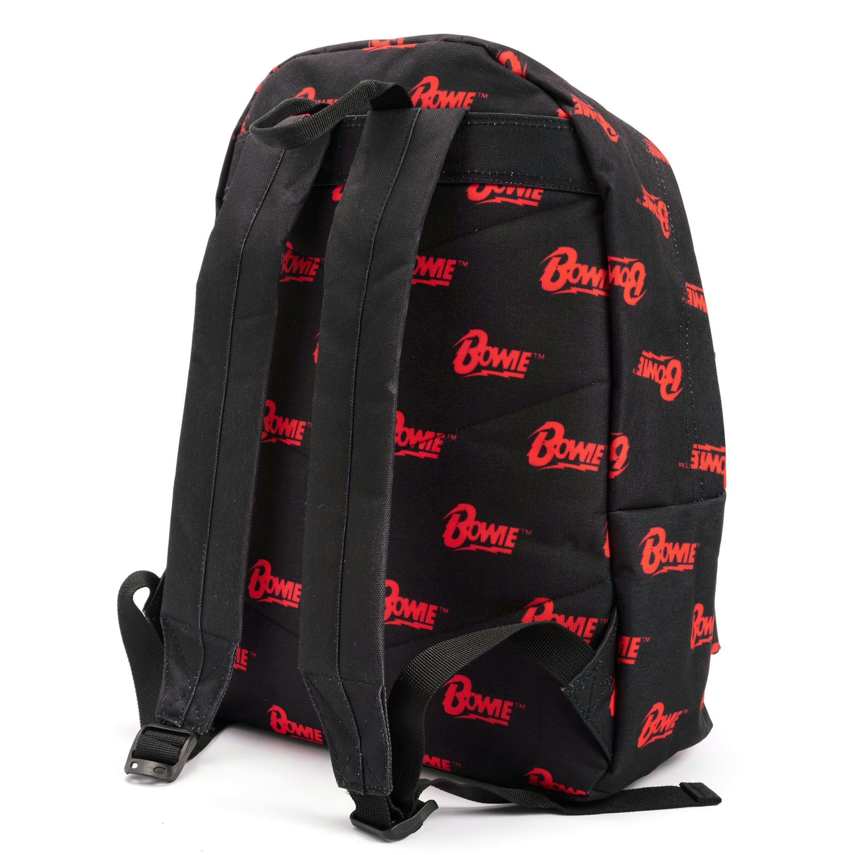 David Bowie Unisex Black Logo Backpack (One Size) by Vanilla Underground , view 5 of 6